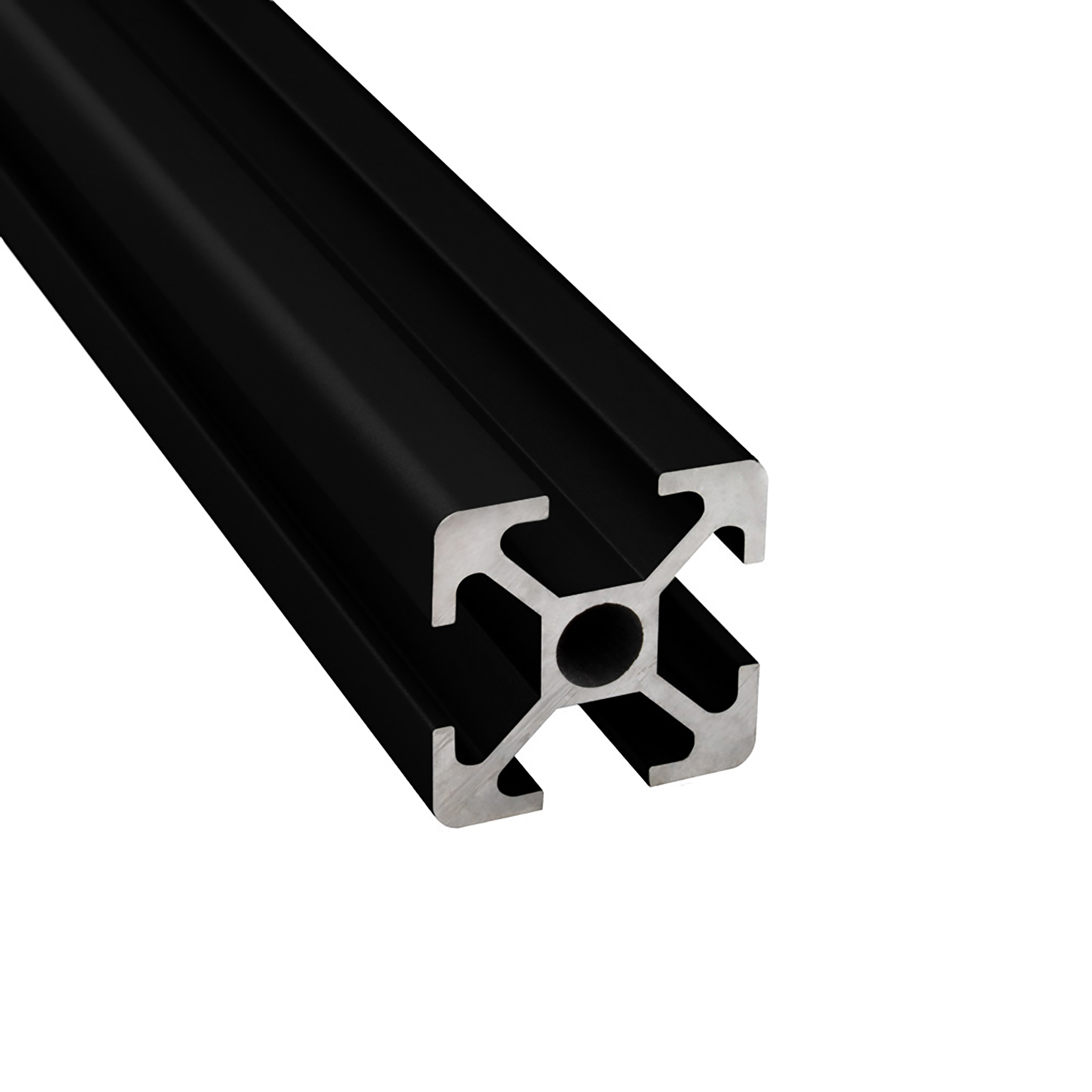 Alu Profil 12 Stück 20x20mm 2m System-, Montage-, Konstruktionsprofil Nut 6 schwarz