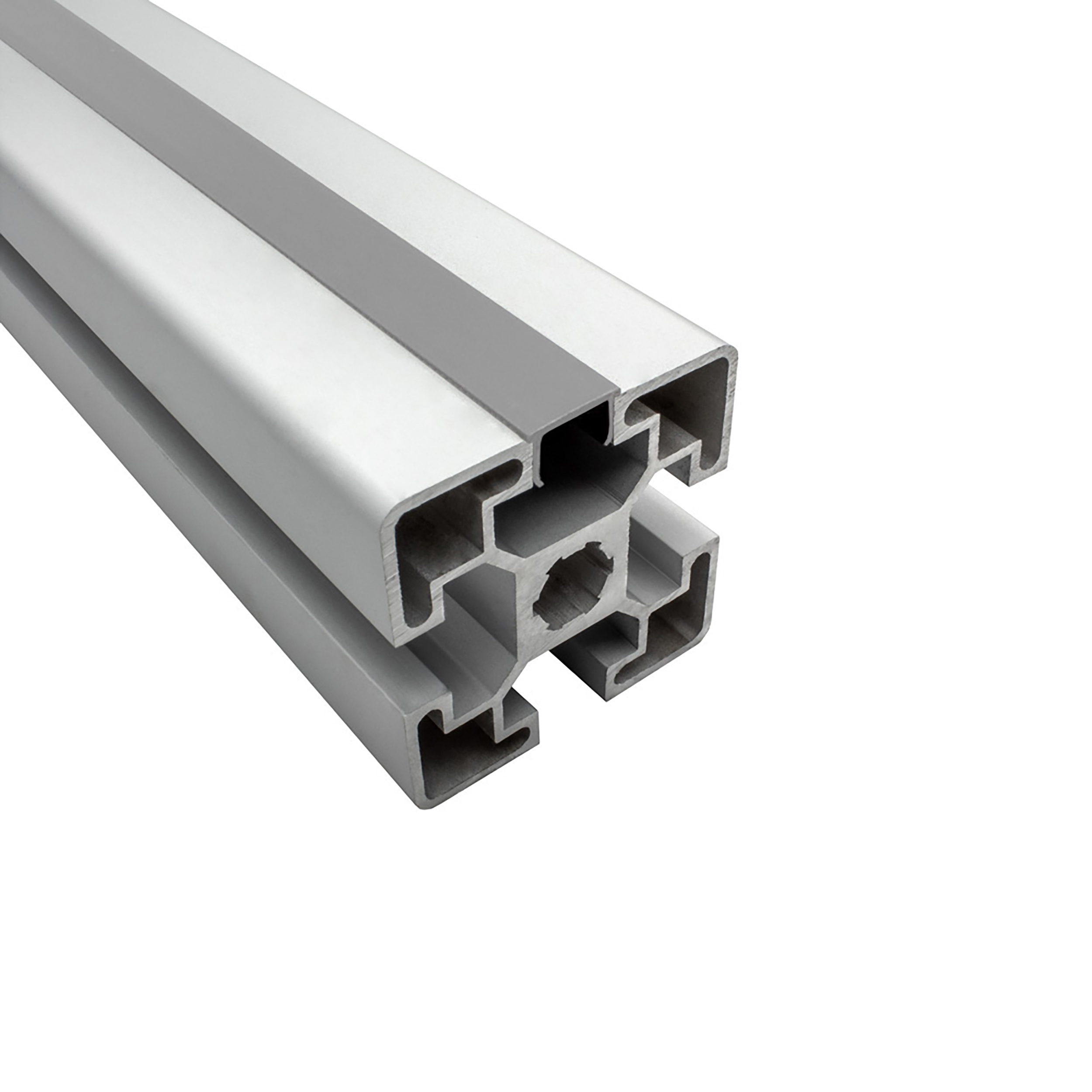 Abdeckungen für Alu-Profil Nut 10 - Typ-I - Typ-B - grau - 2m