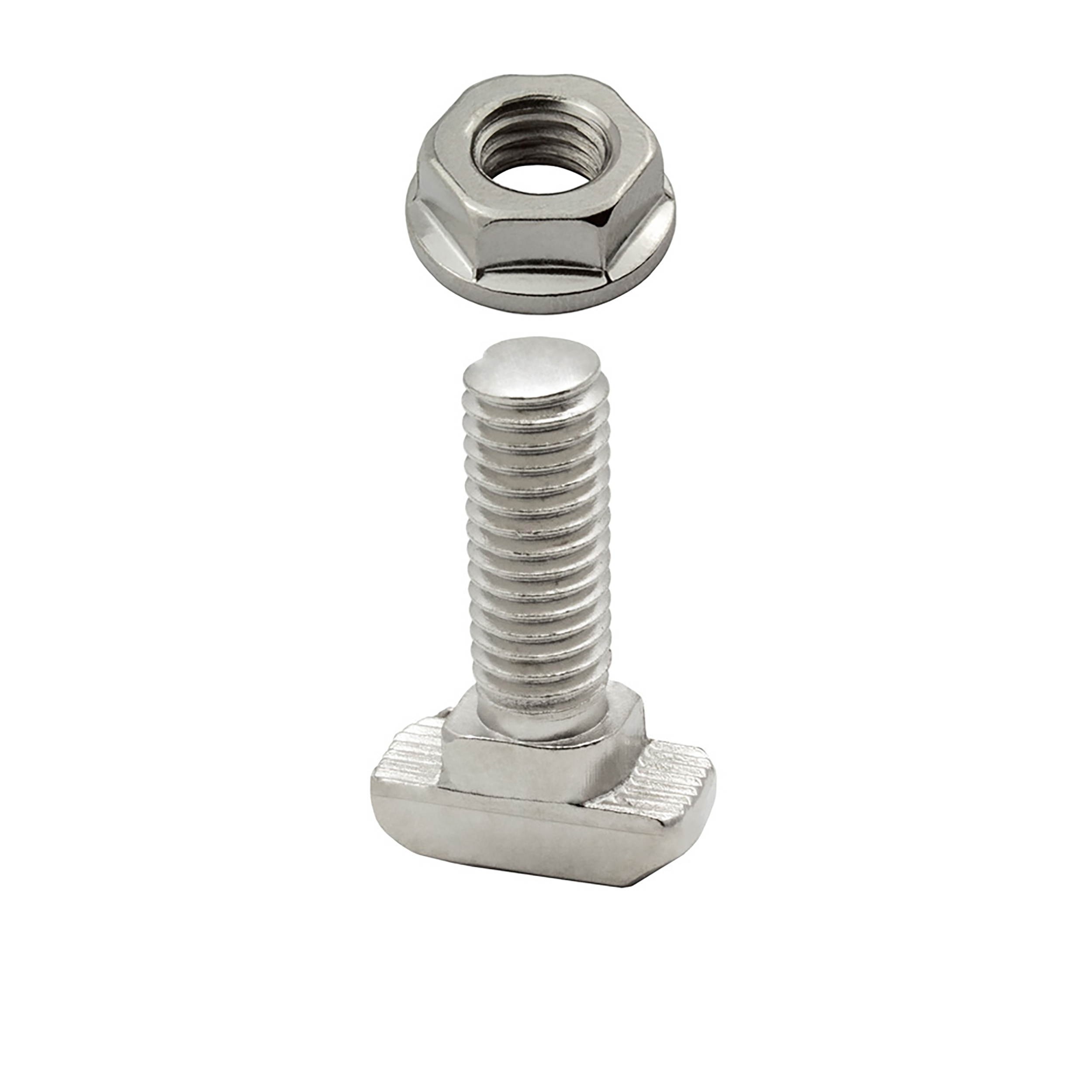 Hammerschraube T-Schraube M8 25mm Nut 10 für Aluprofil 45-er Hammerkopfschraube T-Schraube M8 25mm Nut 10 Aluprofil 45-er