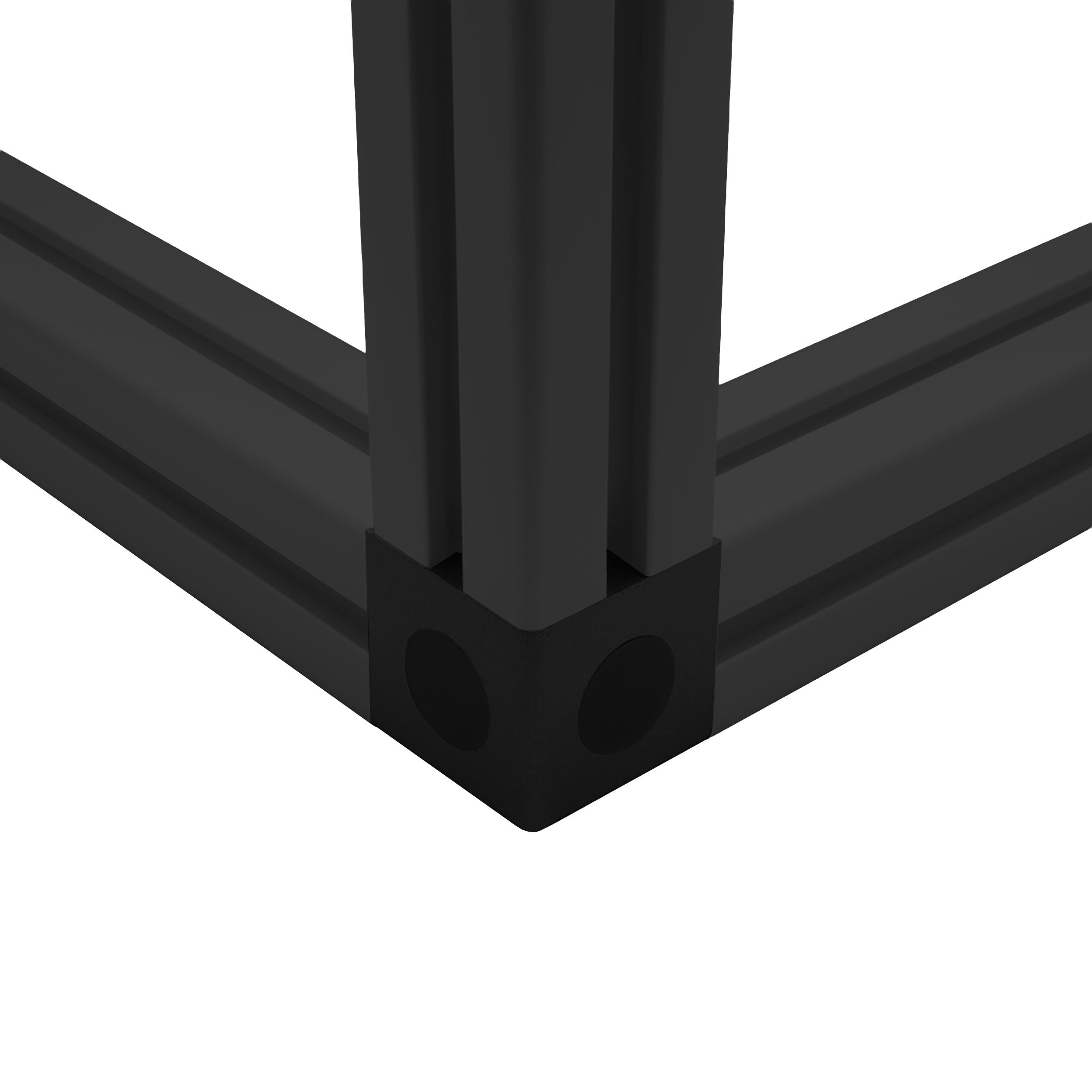 KLAK 40 - 3-Wege Würfelverbinder Eck-Verbinder Aluprofil 40x40 schwarz KLAK 40 - 3-Wege Würfelverbinder Eck-Verbinder Aluprofil 40x40 schwarz - 1 Stück