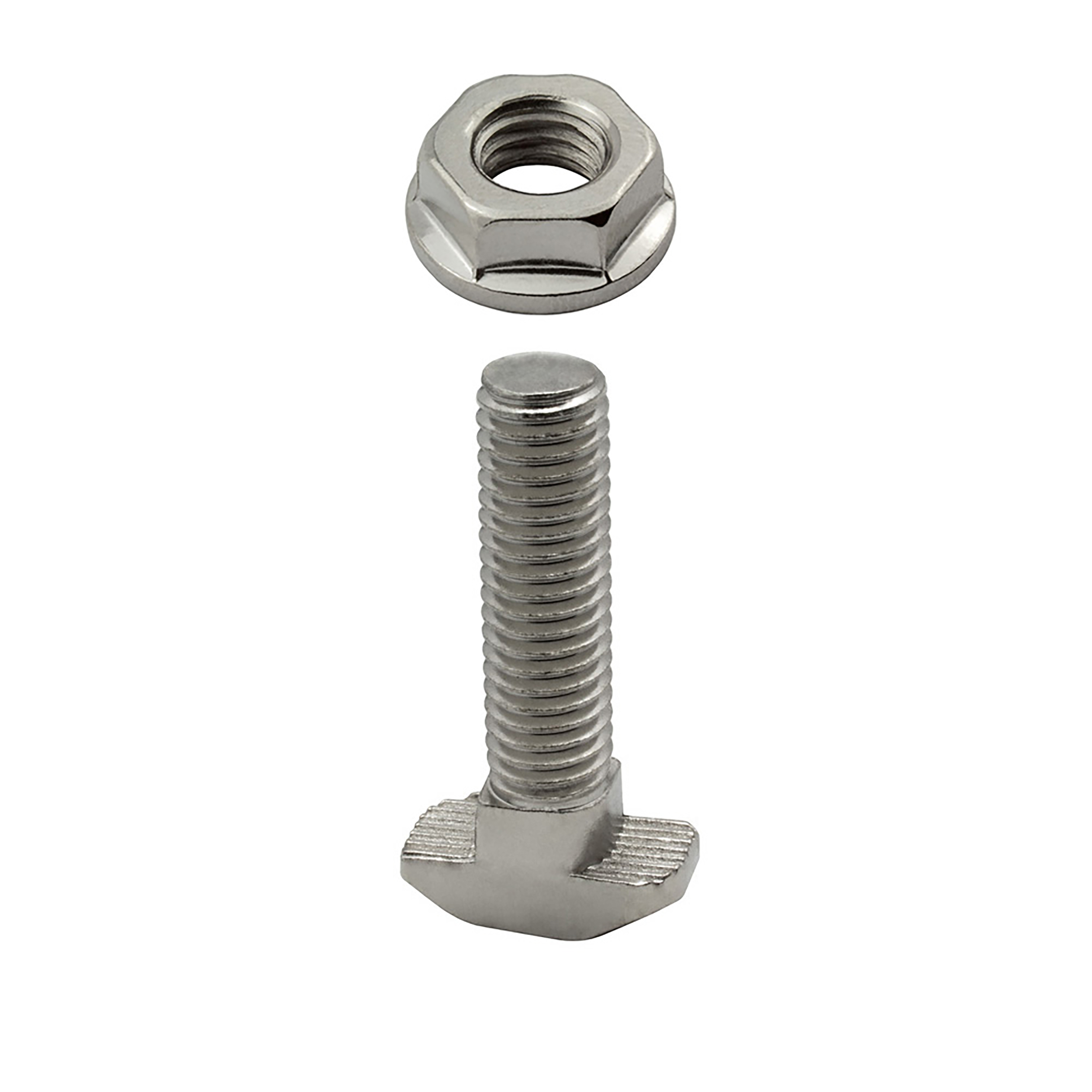 Hammerschraube T-Schraube M8 35mm Nut 10 für Aluprofil 45-er Hammerkopfschraube T-Schraube M8 35mm Nut 10 Aluprofil 45-er