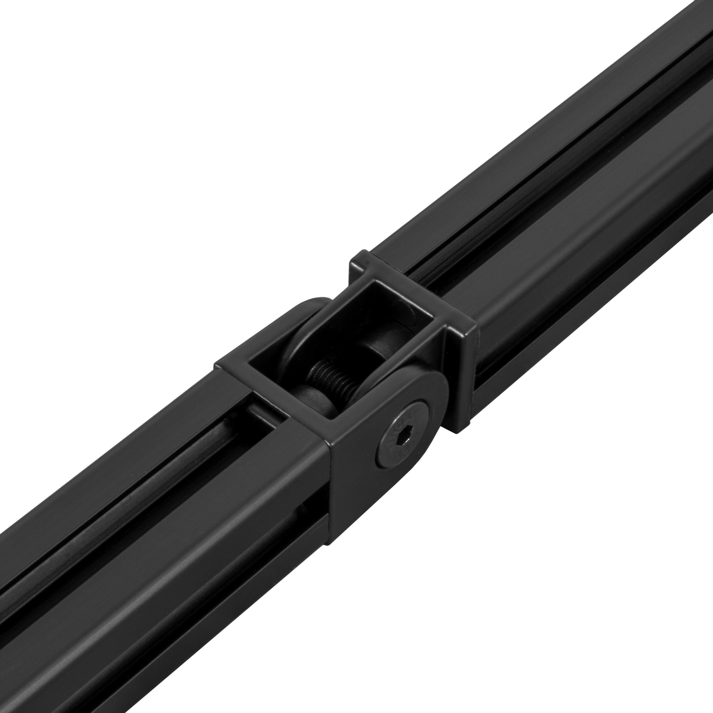 Gelenkverbinder Gelenk Winkelverbinder Nut 6 für Aluprofil 20-er schwarz - 4 Stück