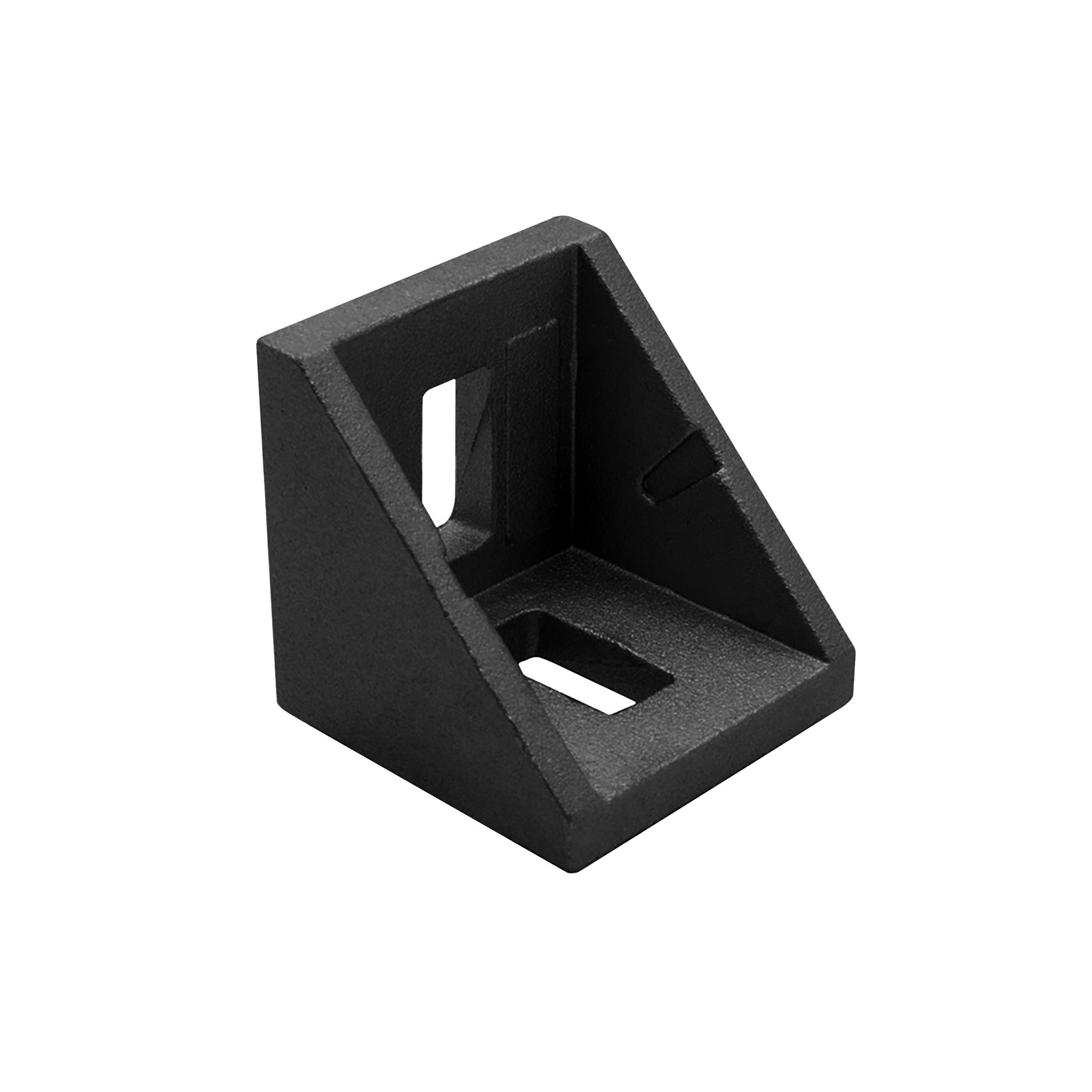 Befestigungswinkel ink. Schrauben und Nutensteine Nut 8 für Aluprofil 40-er schwarz Befestigungswinkel ink. Schrauben und Nutensteine Nut 8 für Aluprofil 40-er schwarz 1 Stück + Abdeckkappe