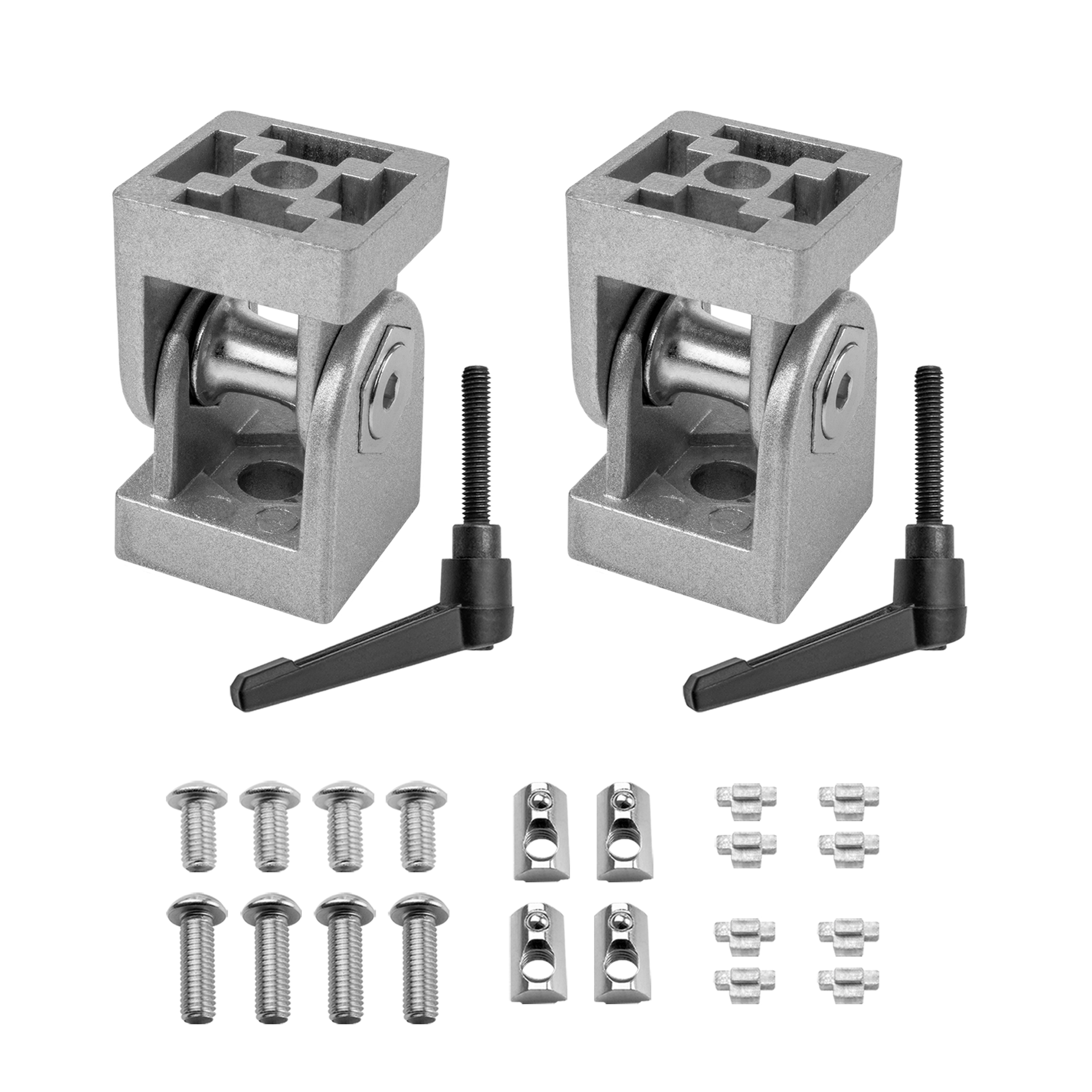 Gelenkverbinder Gelenk mit Klemmhebel Nut 8 für Aluprofil 40-er - 2 Stück Gelenkverbinder Gelenk mit Klemmhebel Nut 8 für Aluprofil 40-er - 2 Stück