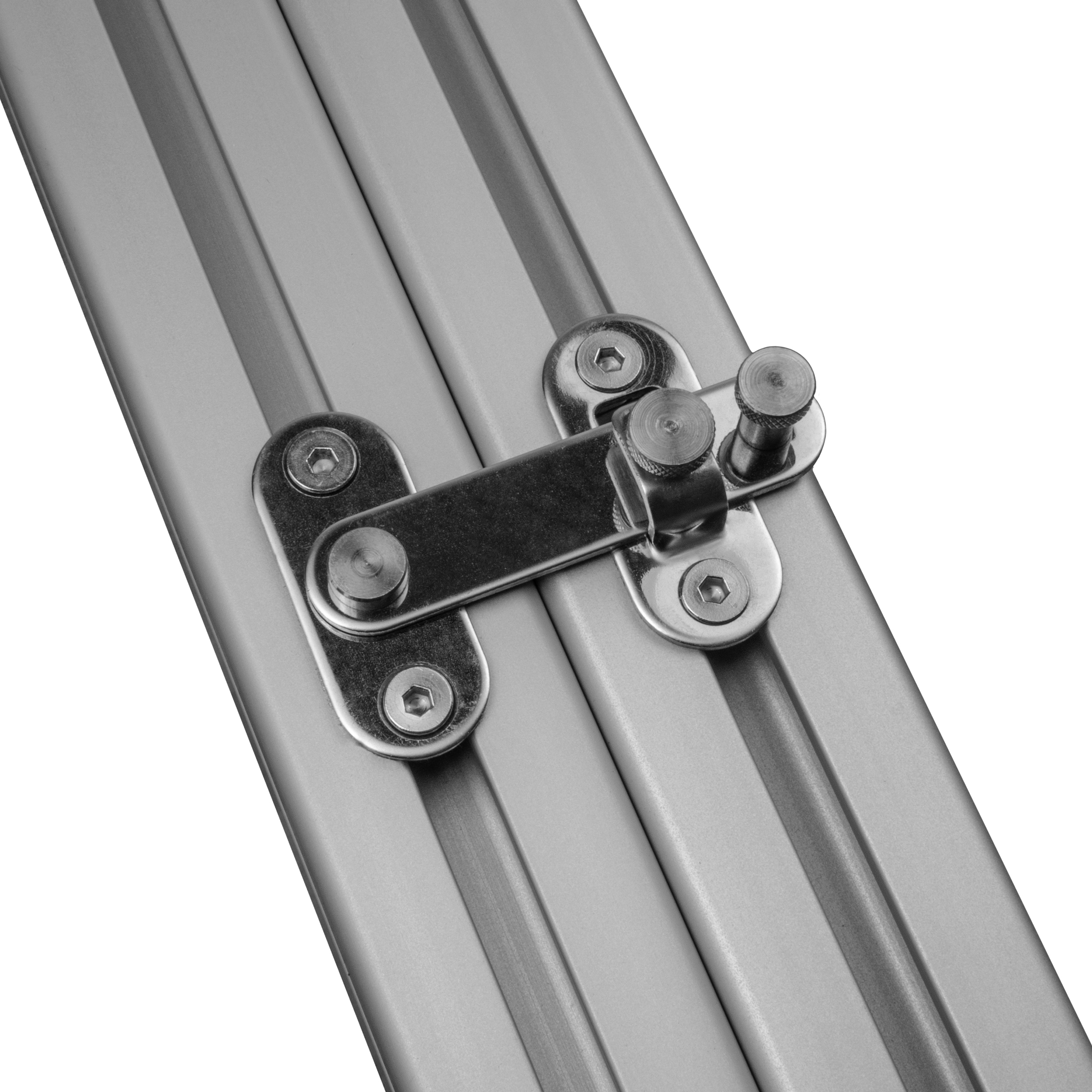 Türriegel Schwenkverriegelung Edelstahl Nut 8 für 45-er Profile Türriegel Schwenkverriegelung Edelstahl Nut 8 für 45-er Profile - 1 Stück