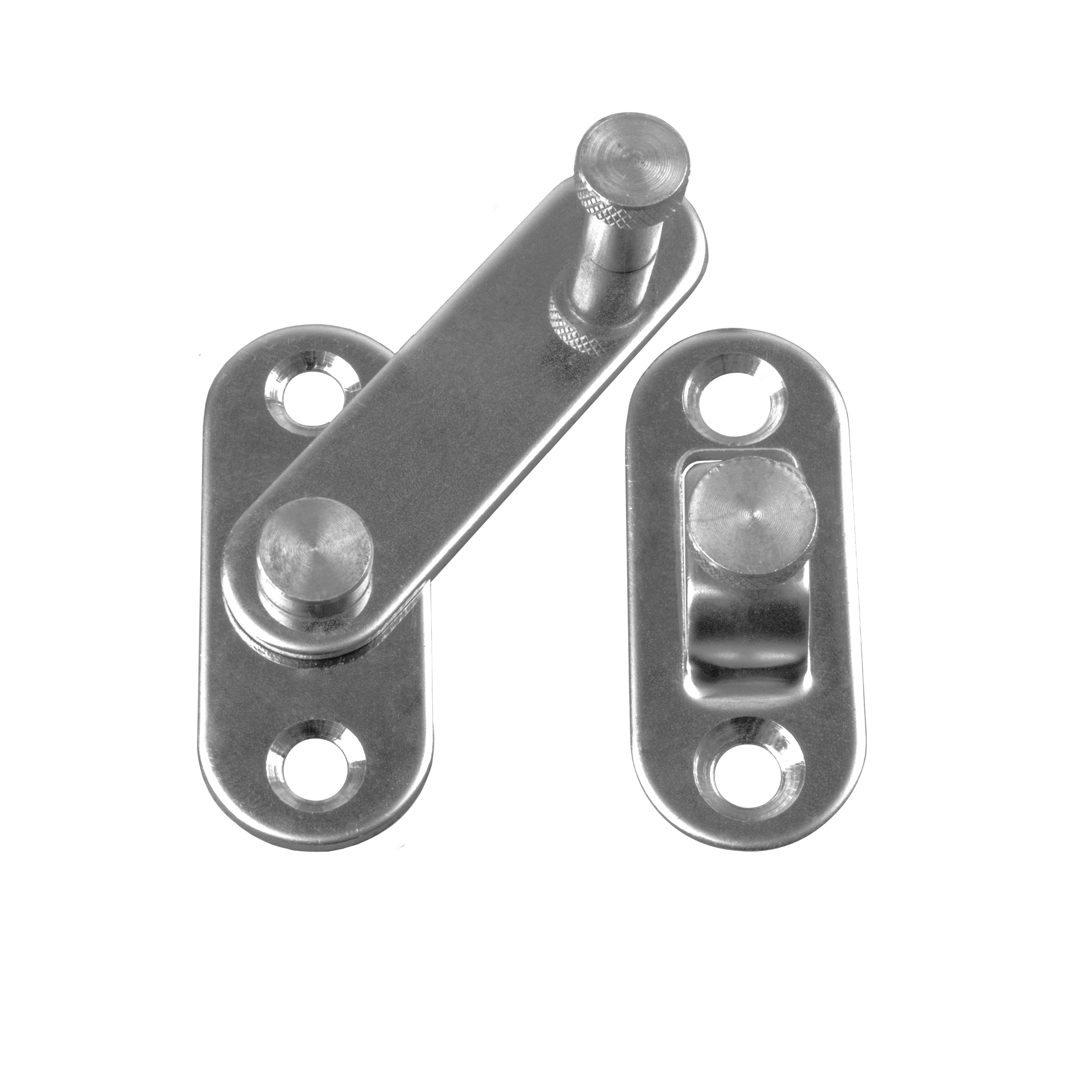 Türriegel Schwenkverriegelung Edelstahl Nut 8 für 30-er Profile - 1 Stück inkl. Verschraubung