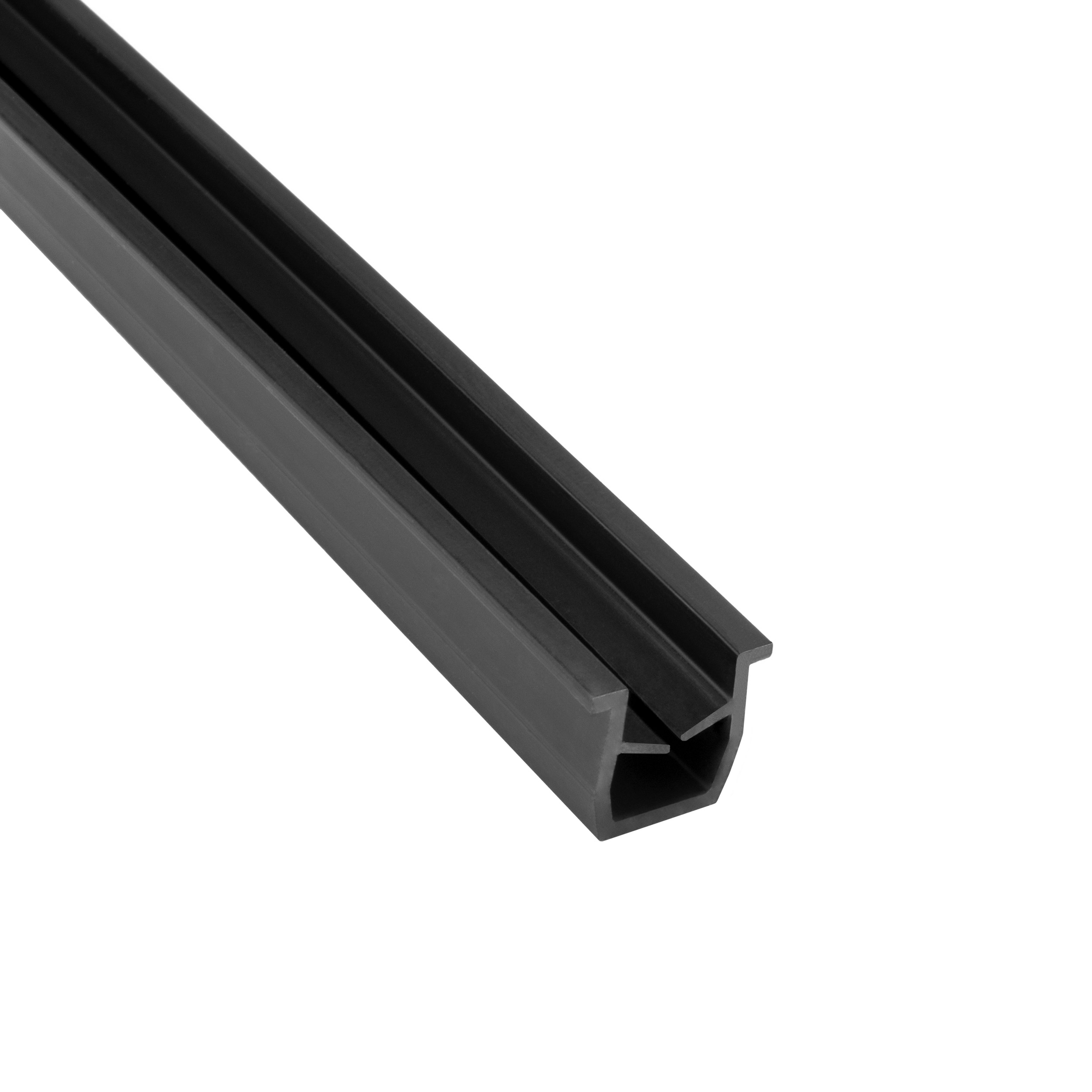 Einfassprofil mit Gummilippe für Nut 8 - Typ-I - Typ-B - schwarz - 2m 1 Stück