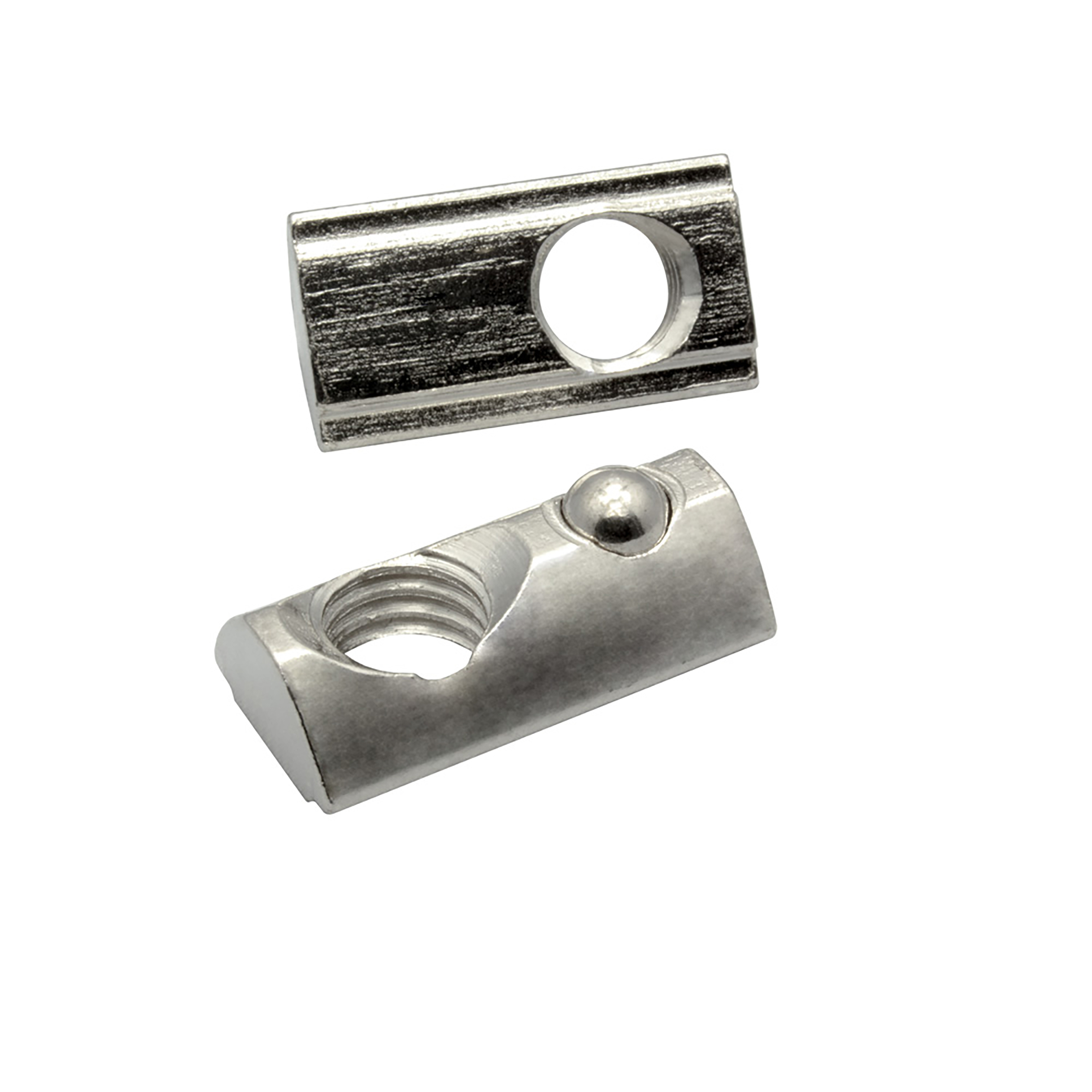 Edelstahl Nutenstein mit Federkugel und Steg M8 Nut 8 für Aluprofil 30-er - 1 Stück Edelstahl Nutenstein mit Federkugel und Steg M8 Nut 8 für Aluprofil 30-er - 1 Stück