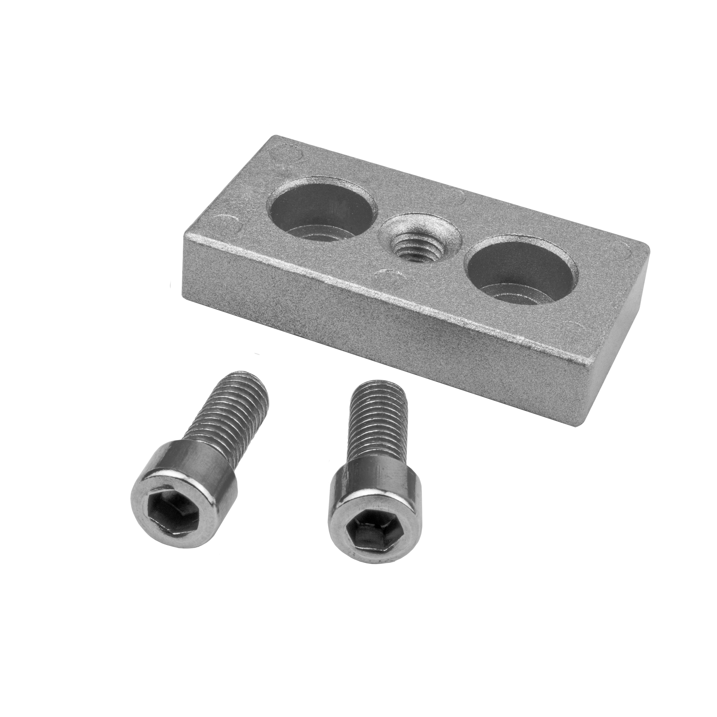 Adapter- & Fußplatte Aluprofil 3060, silbergrau – optional mit Stellfuß Adapter- & Fußplatte Aluprofil 3060, silbergrau – M8 ohne Stellfuß