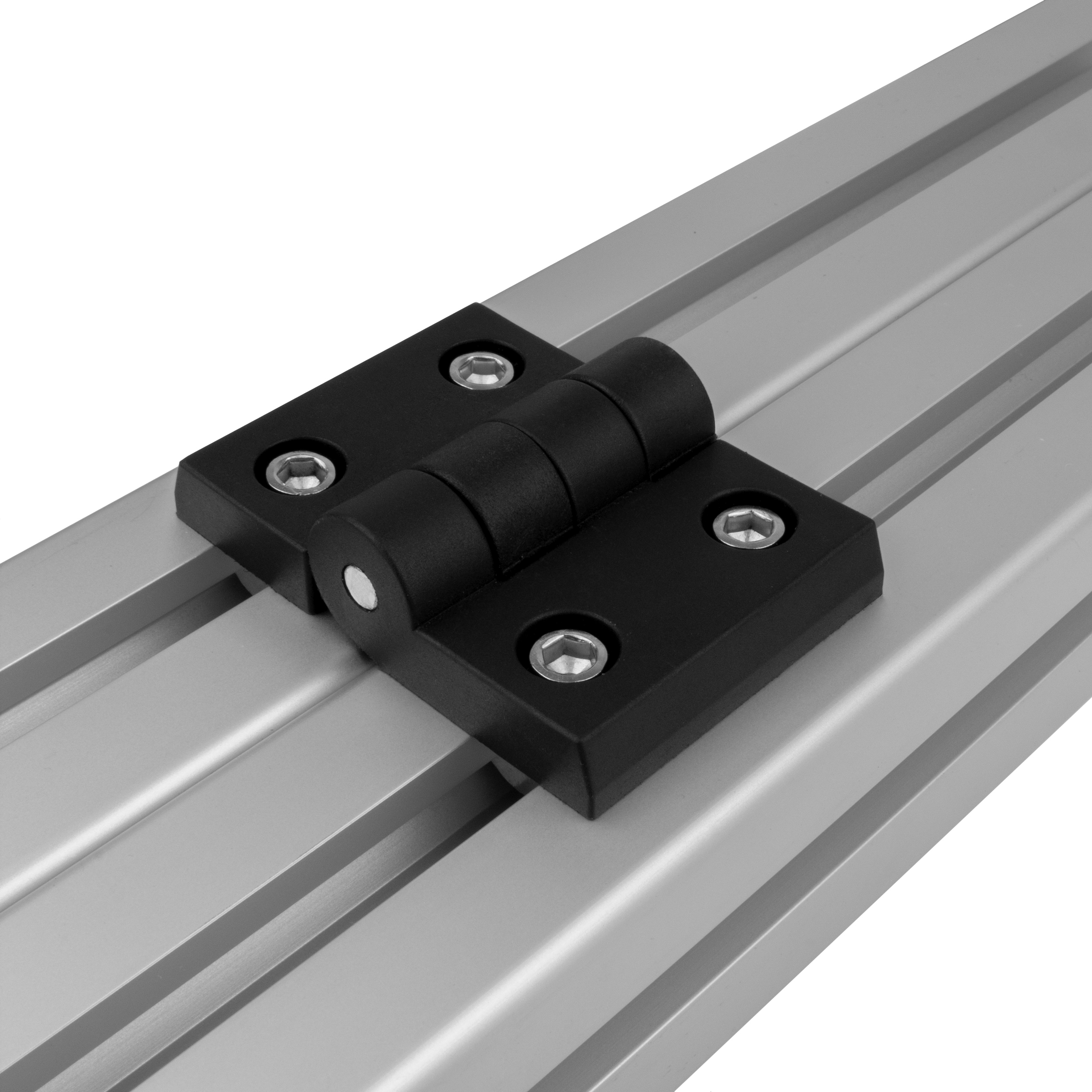 Scharnier Standard Nut 10 für 45-er inkl. Verschraubung - 4 Stück