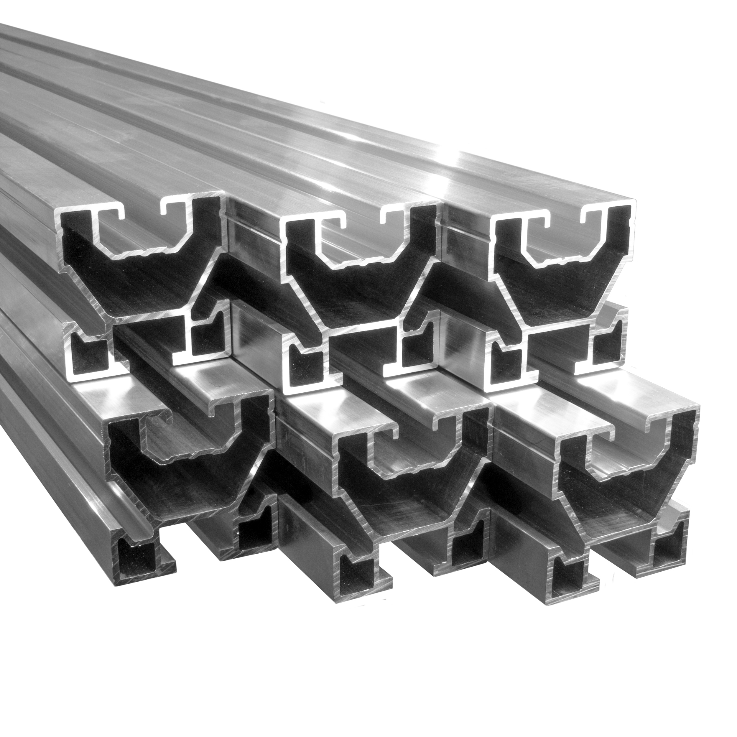 Solarprofile - 6x 40x40 - 2,45m - silber Profile - ohne MwSt. - TKSK-30 - PV-Profile - für Kreuzklemme - Zubehör