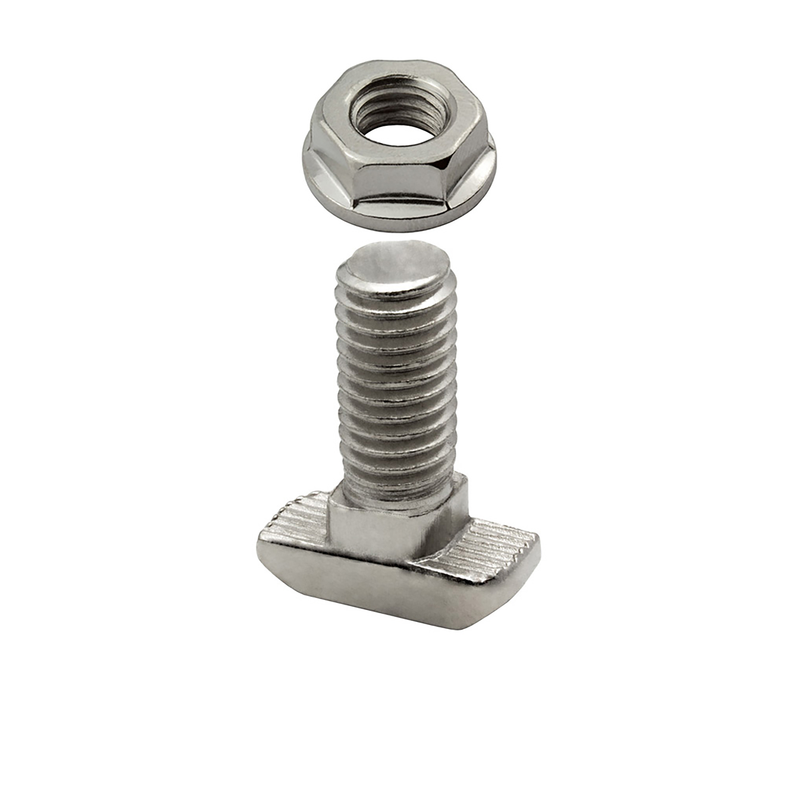 Hammerschraube T-Schraube M8 20mm Nut 8 für Aluprofil 40-er Hammerkopfschraube T-Schraube M8 20mm Nut 8 Aluprofil 40-er