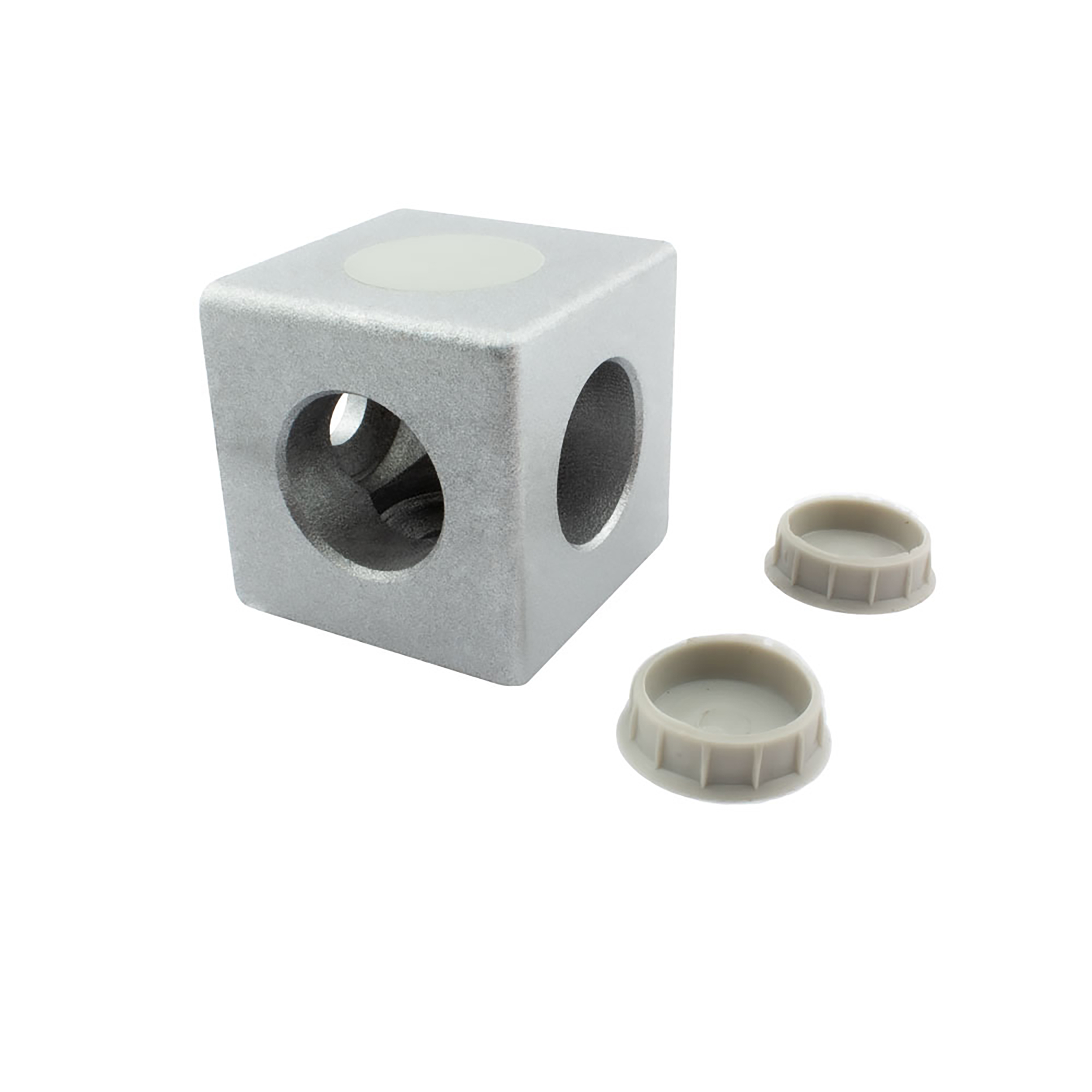 3-Wege Würfelverbinder Eck-Verbinder für Aluprofil 45x45 3-Wege Würfelverbinder Eck-Verbinder für Aluprofil 45x45