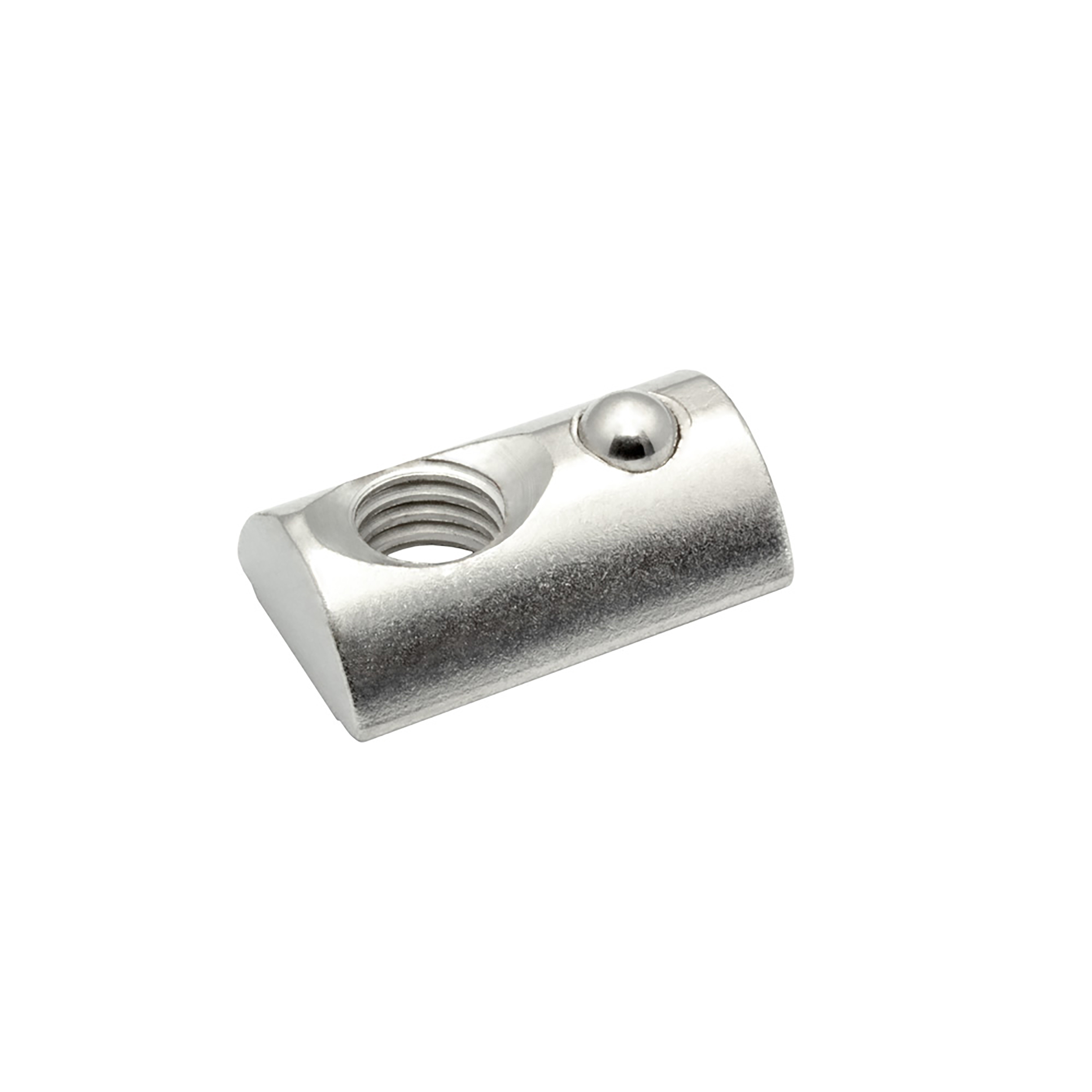 Nutenstein mit Federkugel und Steg M8 Nut 10 für Aluprofil 45-er