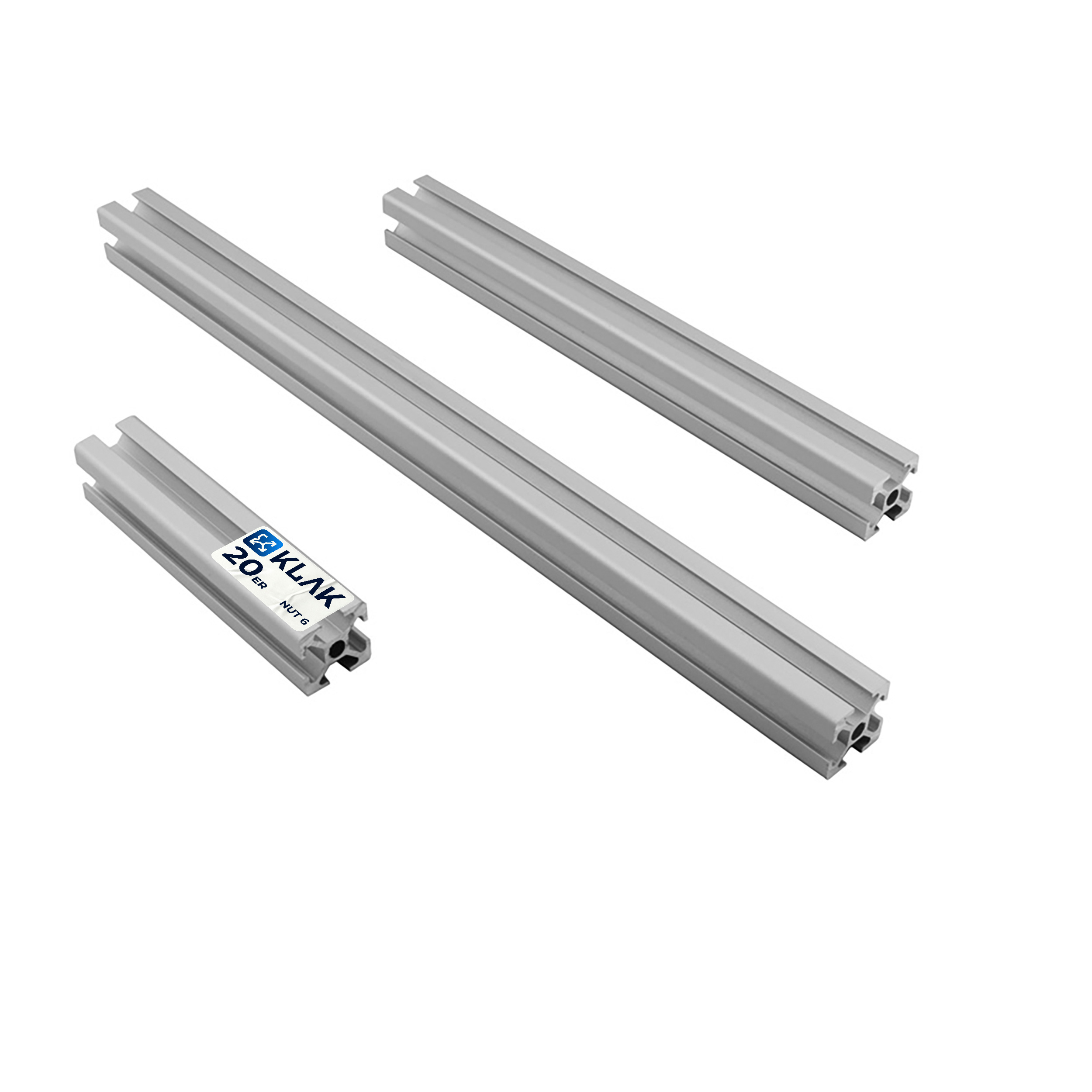 ALU Profil Aluprofil 20x20mm Nut 6 Aluminium Systemprofil Typ I 200cm 2000mm