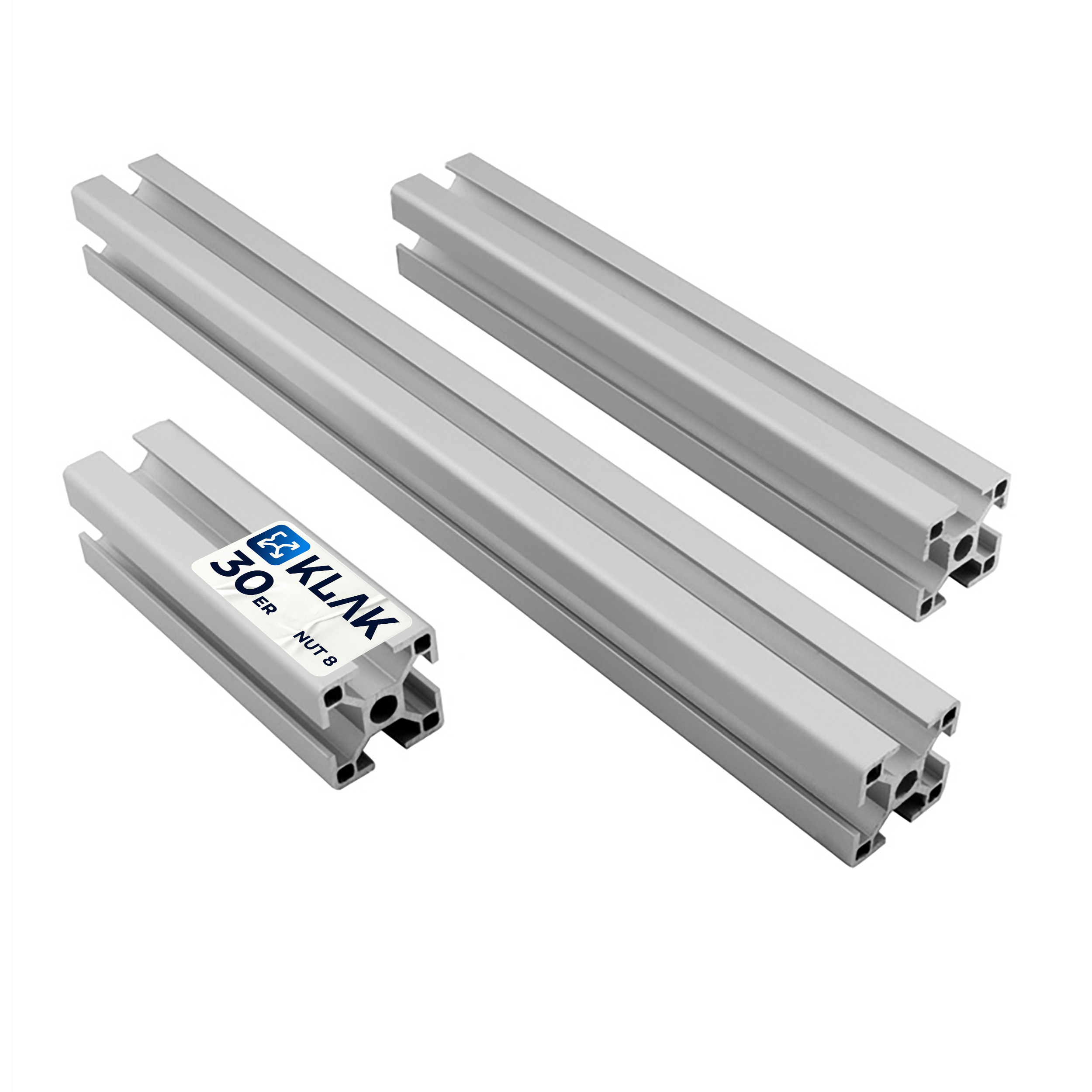 ALU Profil Aluprofil 30x30mm Nut 8 Aluminium Systemprofil Typ I 10cm 100mm