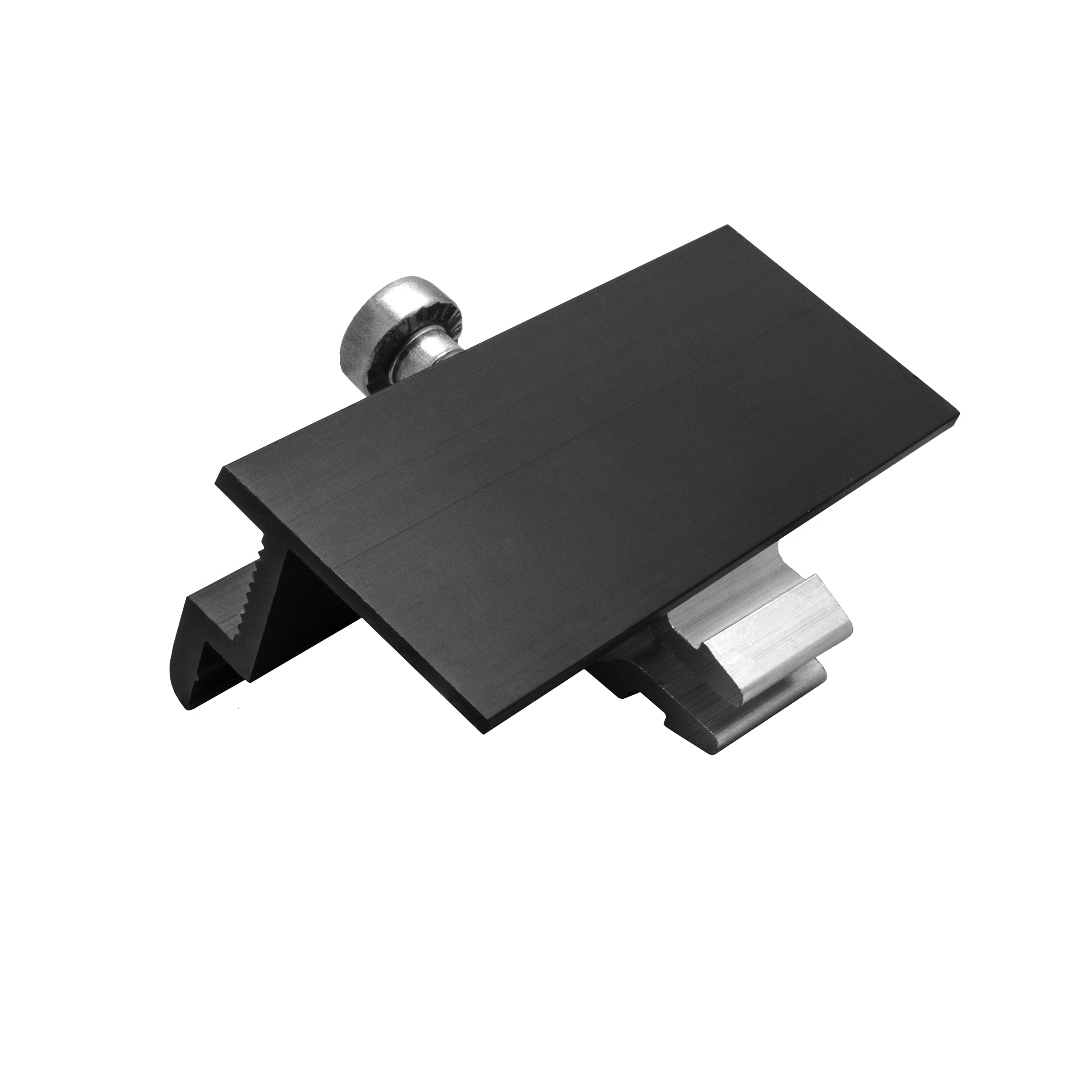 Solarprofile - 1x Endklemme schwarz - inkl. MwSt. - TKS-30 - PV-Profile - Zubehör - Befestigungssystem Solarprofile - 1x Endklemme schwarz - ohne MwSt. - TKSK-30 - PV-Profile - für Kreuzklemme - Zubehör