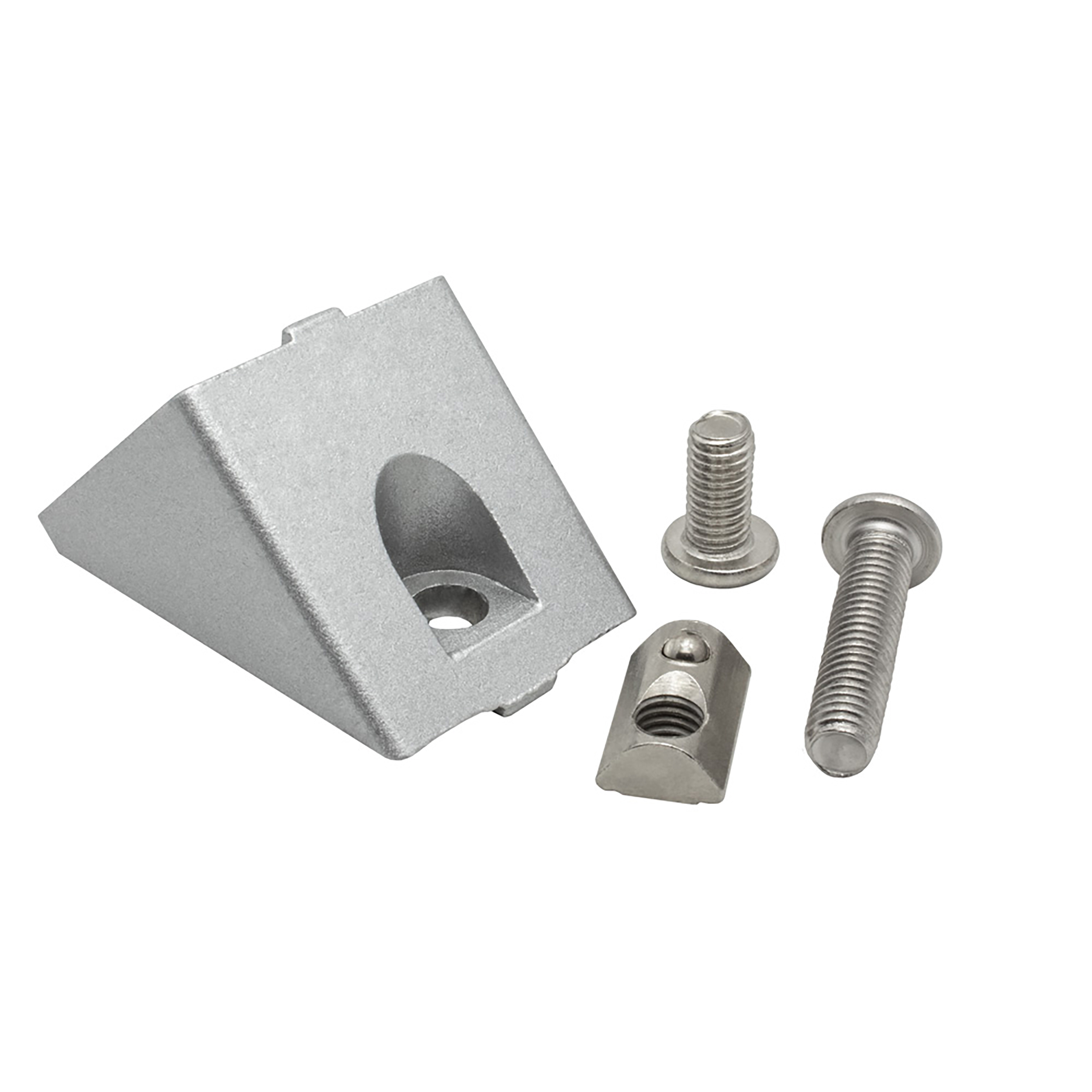 45 Grad Verbinder Stützverbinder Nut 8 für Aluprofil 40-er - 1 Stück 45 Grad Verbinder Stützverbinder Nut 8 für Aluprofil 40-er - 1 Stück