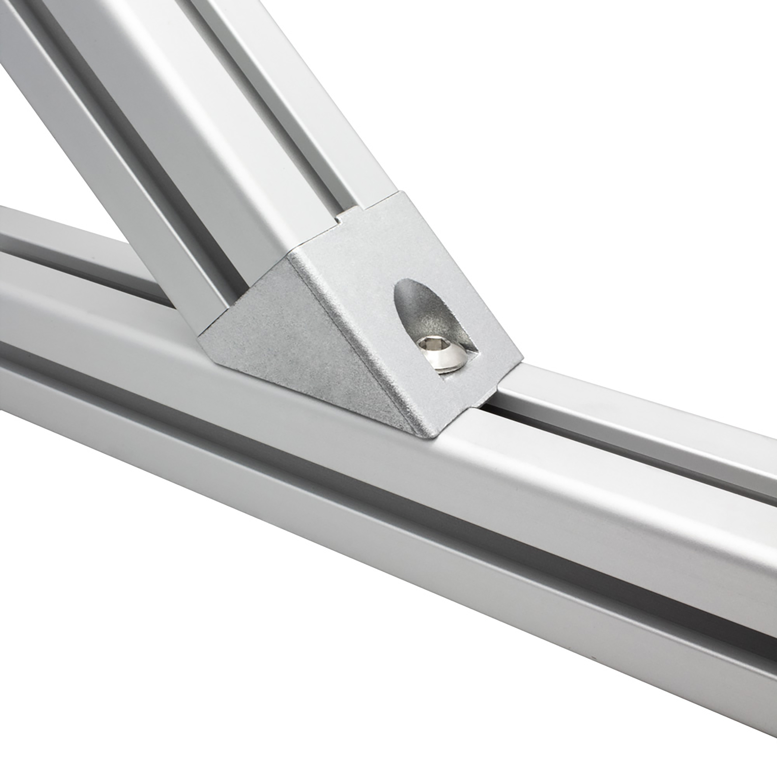 45 Grad Verbinder Stützverbinder Nut 8 für Aluprofil 40-er - 1 Stück 45 Grad Verbinder Stützverbinder Nut 8 für Aluprofil 40-er - 1 Stück