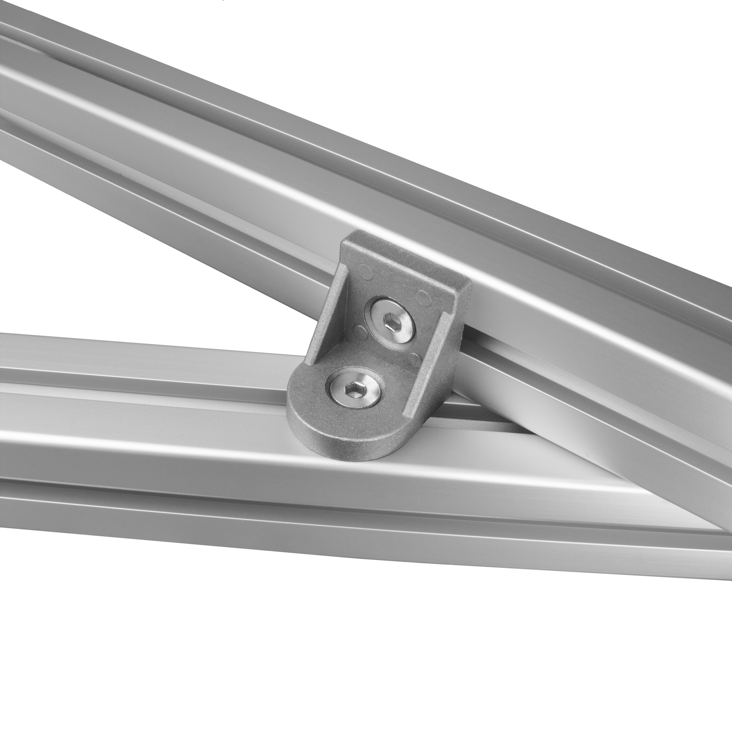 Drehwinkel Verbinder ink. Schrauben und Nutensteine Nut 10 für Aluprofil 45-er Drehwinkel Verbinder ink. Schrauben und Nutensteine Nut 10 für Aluprofil 45-er - 1 Stück