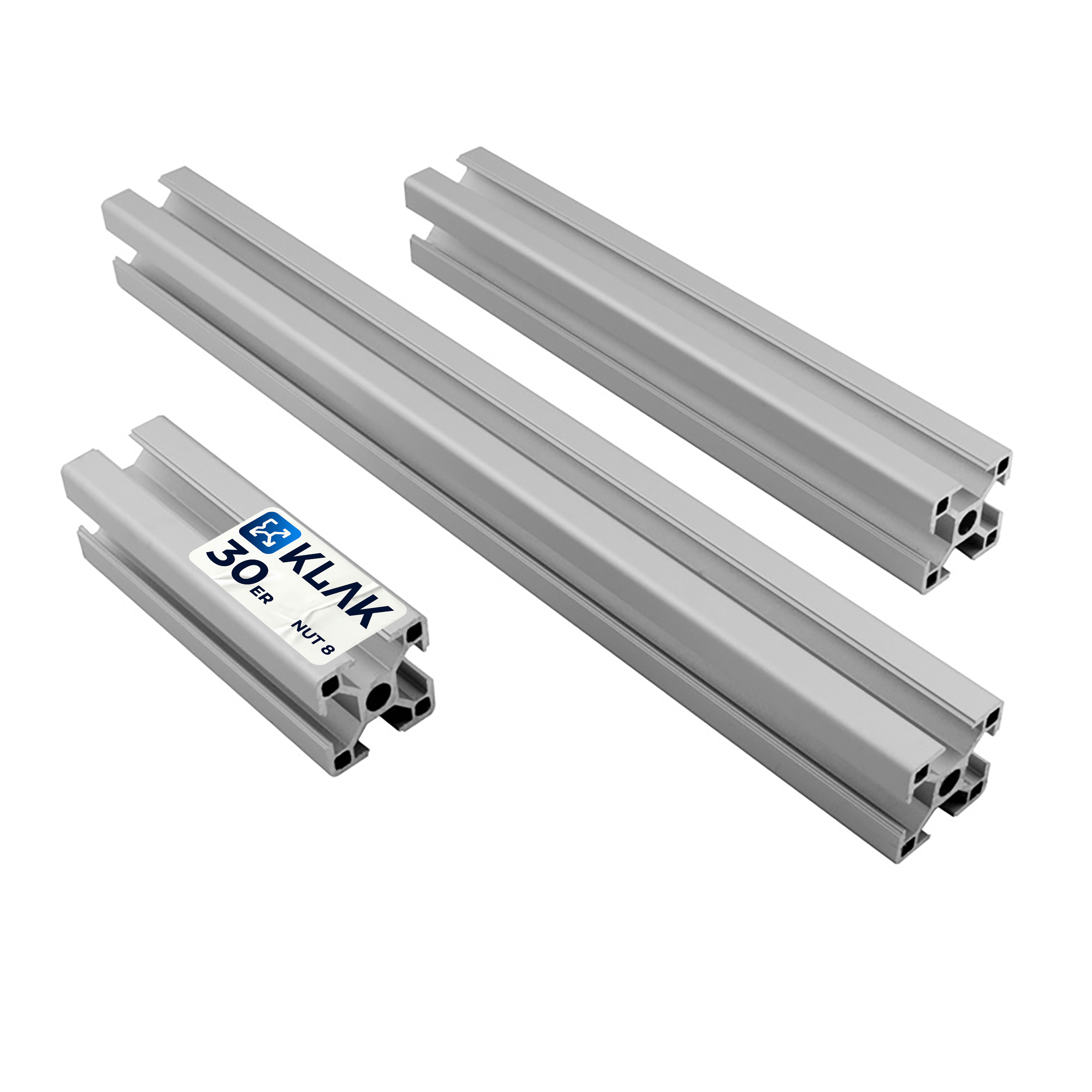 ALU Profil Aluprofil 30x30mm Nut 8 Aluminium Systemprofil Typ B 200cm 2000mm