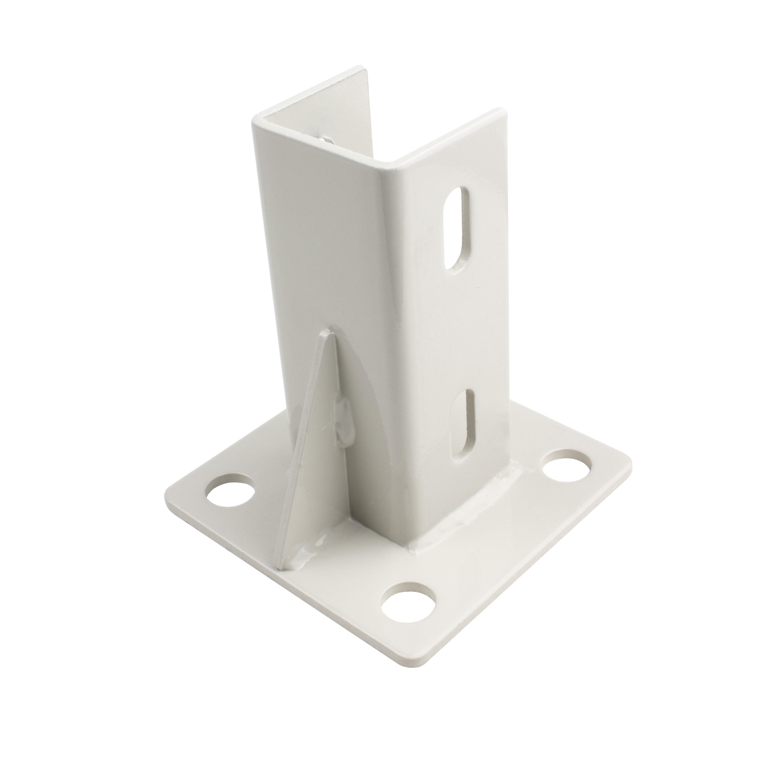 Pfostenkonsole Bodenmontage 40x40 Aluprofil inkl. Profil-Verschraubung