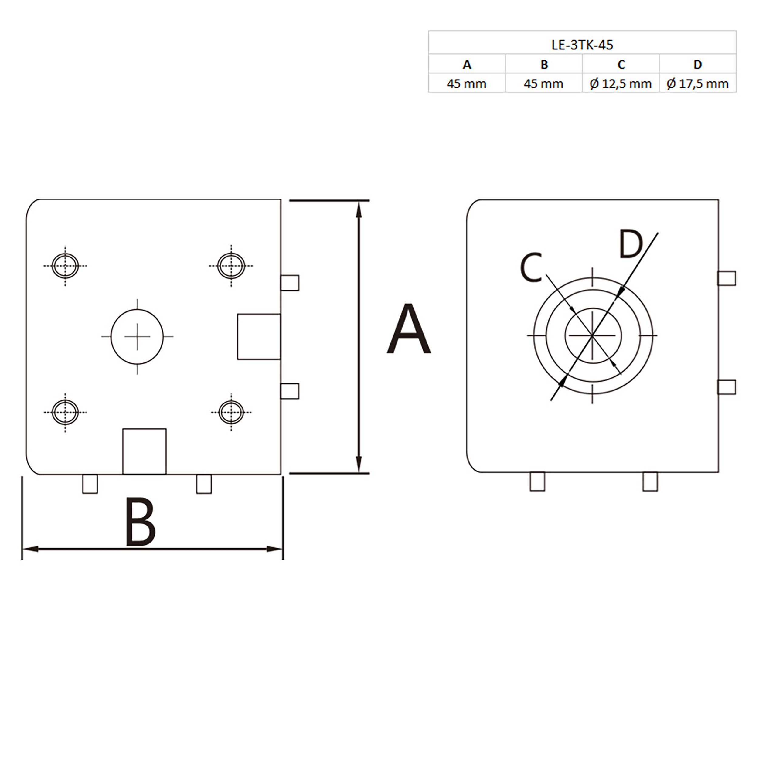 3-Wege Würfelverbinder Eck-Verbinder für Aluprofil 45x45 3-Wege Würfelverbinder Eck-Verbinder für Aluprofil 45x45