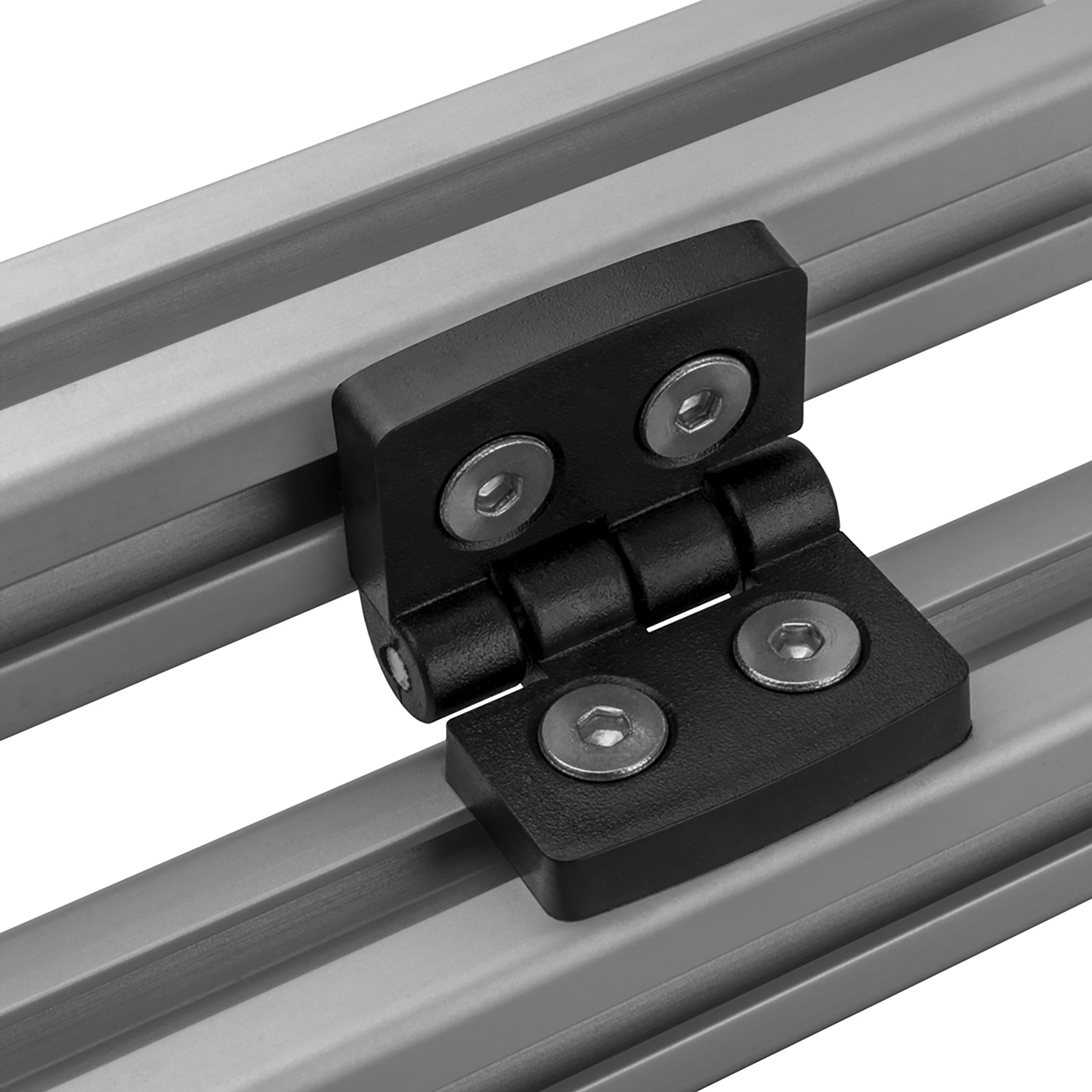 Scharnier Standard Nut 8 für 30-er inkl. Verschraubung - 1 Stück Scharnier Standard Nut 8 für 30-er inkl. Verschraubung - 1 Stück