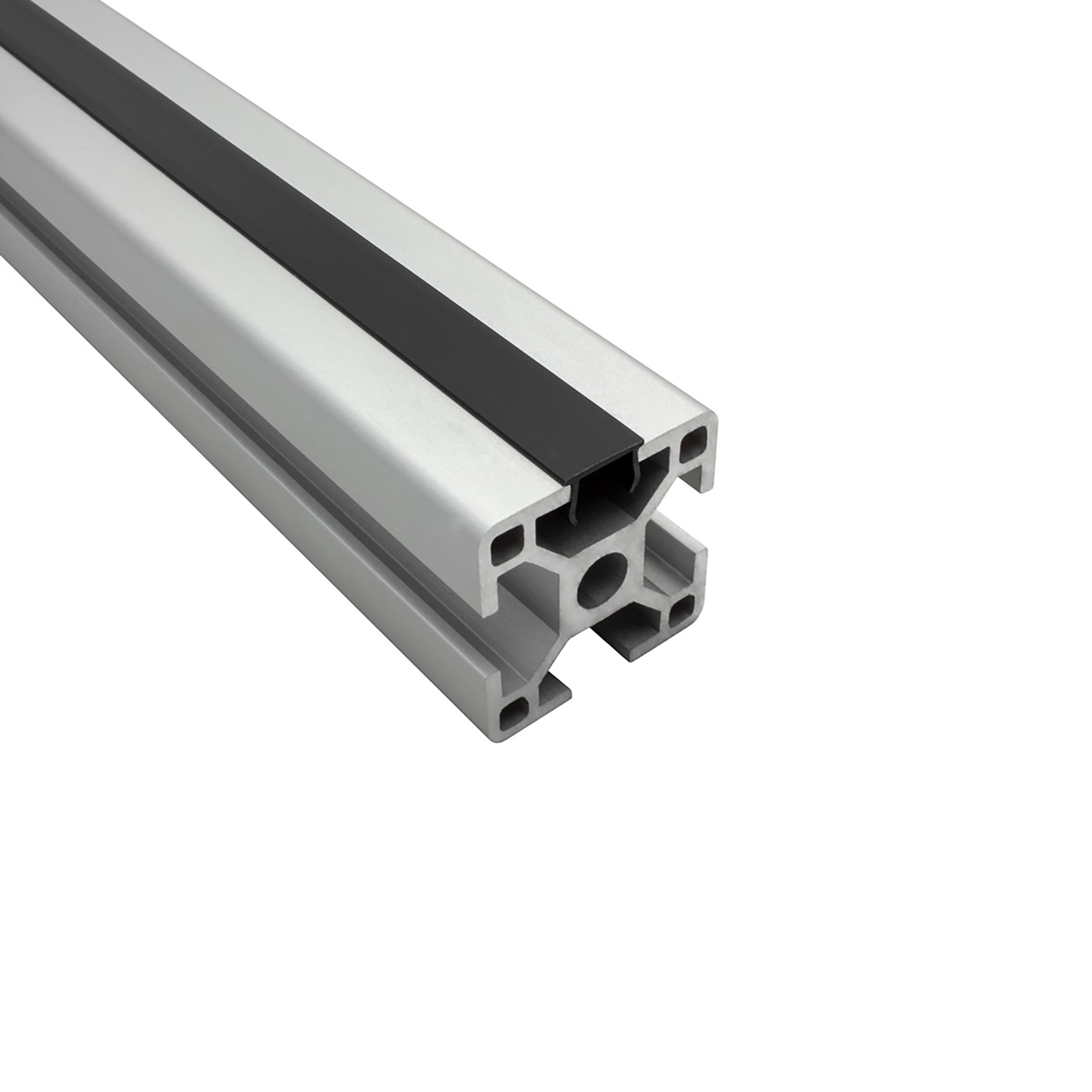 Abdeckungen für Alu-Profil Nut 8 - Typ-I - Typ-B - schwarz - 2m - 1 Stück