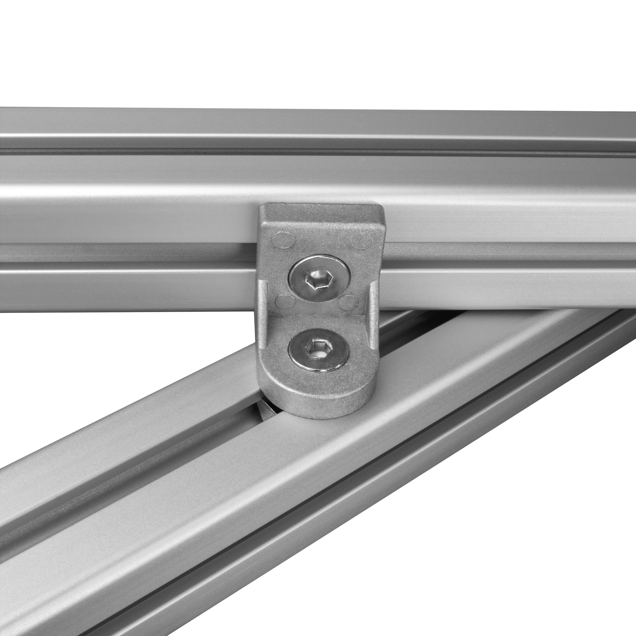 Drehwinkel Verbinder ink. Schrauben und Nutensteine Nut 8 für Aluprofil 40-er Drehwinkel Verbinder ink. Schrauben und Nutensteine Nut 8 für Aluprofil 40-er -1 Stück