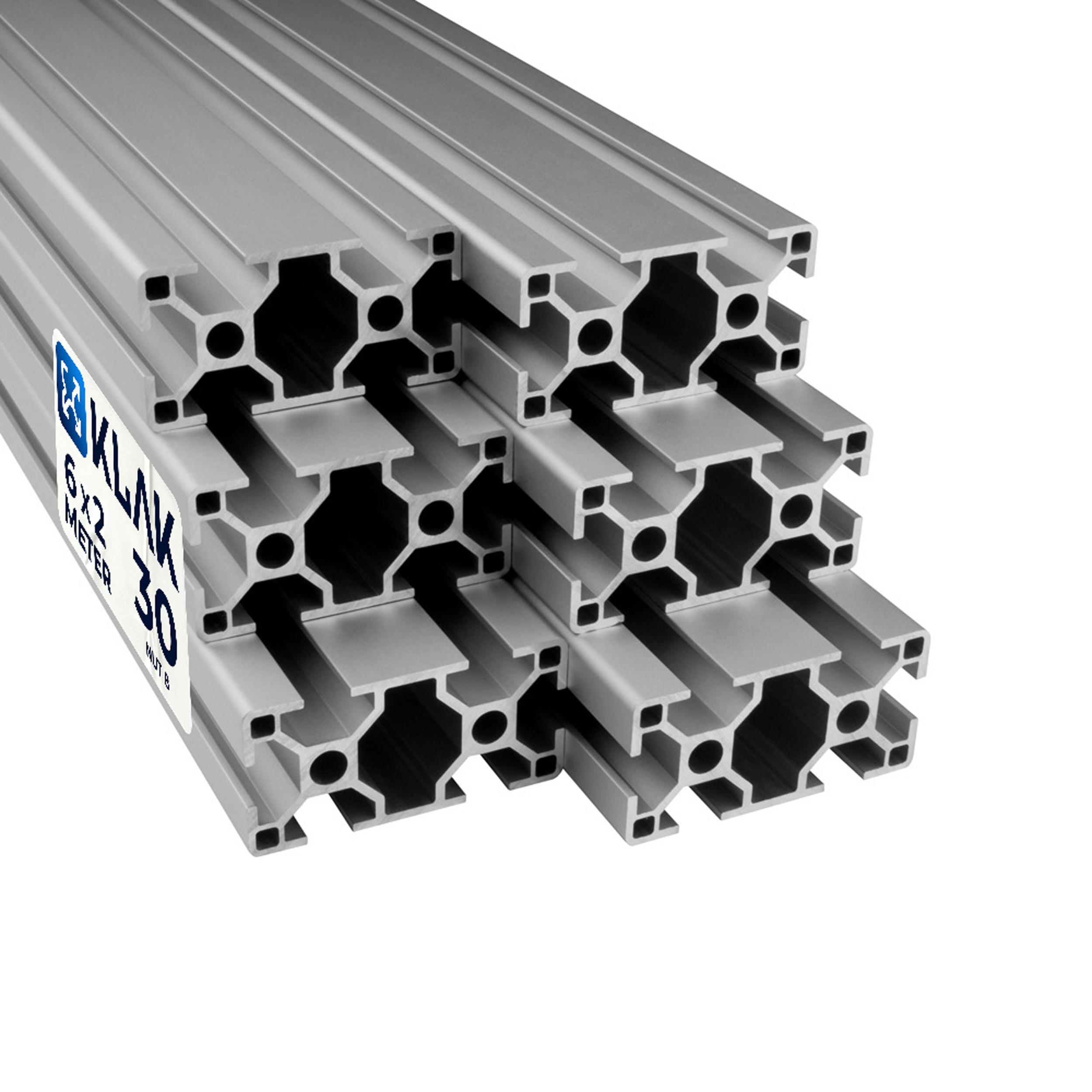 Alu Profil 6 Stück 30x60mm 2m System-, Montage-, Konstruktionsprofil Nut 8 Alu Profil 6 Stück 30x60mm 2m System-, Montage-, Konstruktionsprofil Nut 8