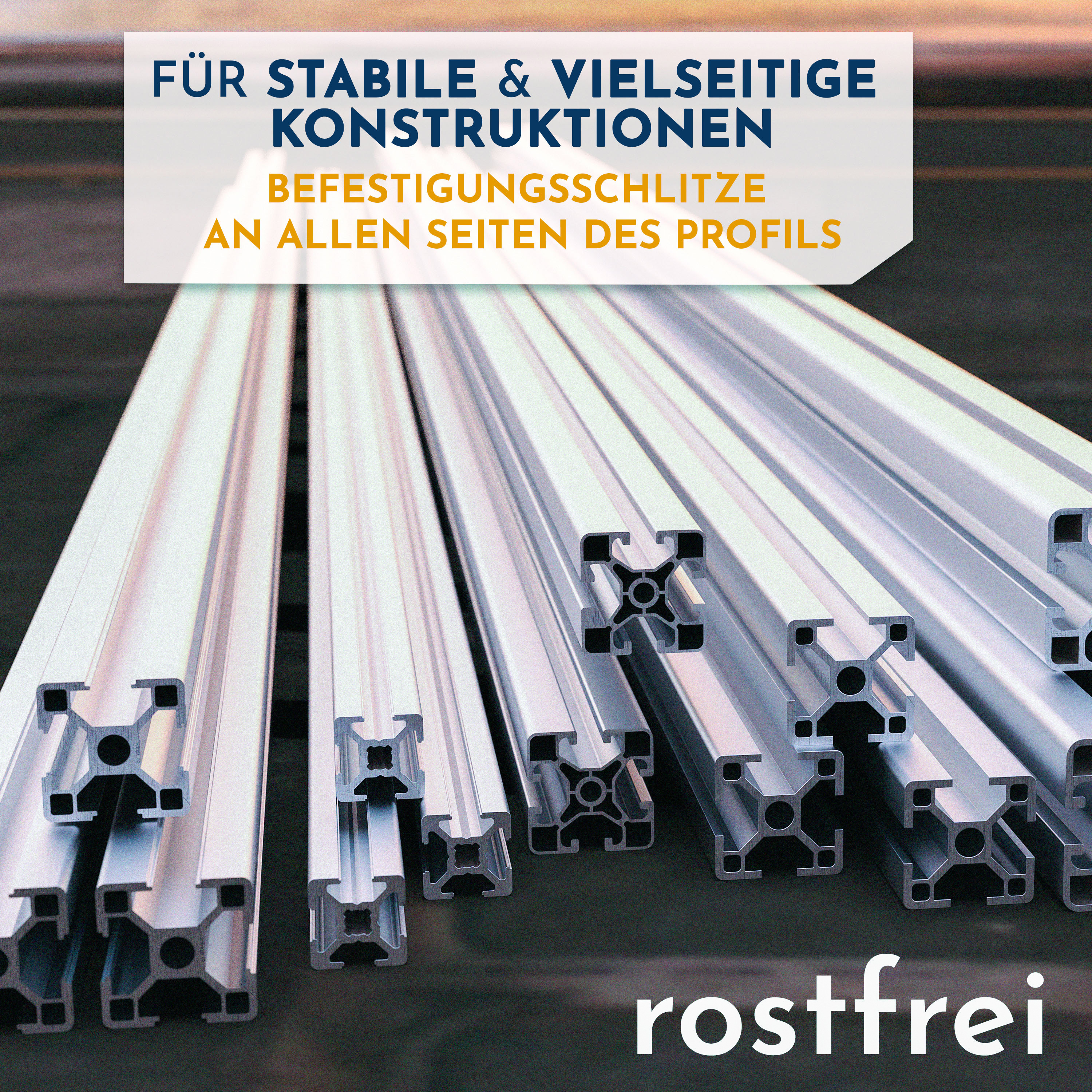 ALU Profil Aluprofil 45x45mm Nut 10 Aluminium Systemprofil Typ I 200cm 2000mm