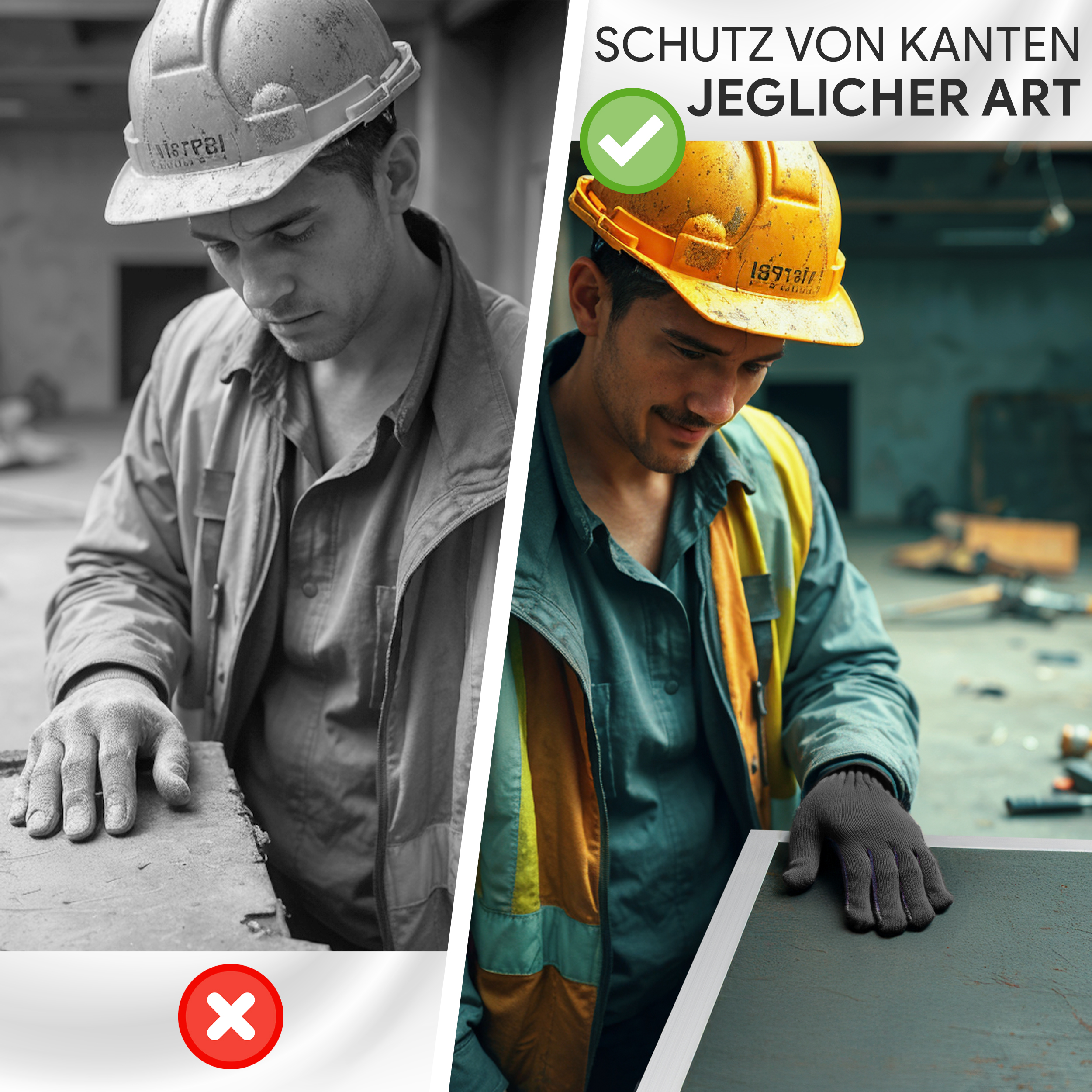 Winkelprofil aus Aluminium - gleichschenklig und ungleichschenklig - EN AW-6060 Winkelprofil aus Aluminium - 50 x 50 x 5 mm - 2 Meter - gleichschenklig - EN AW-6060