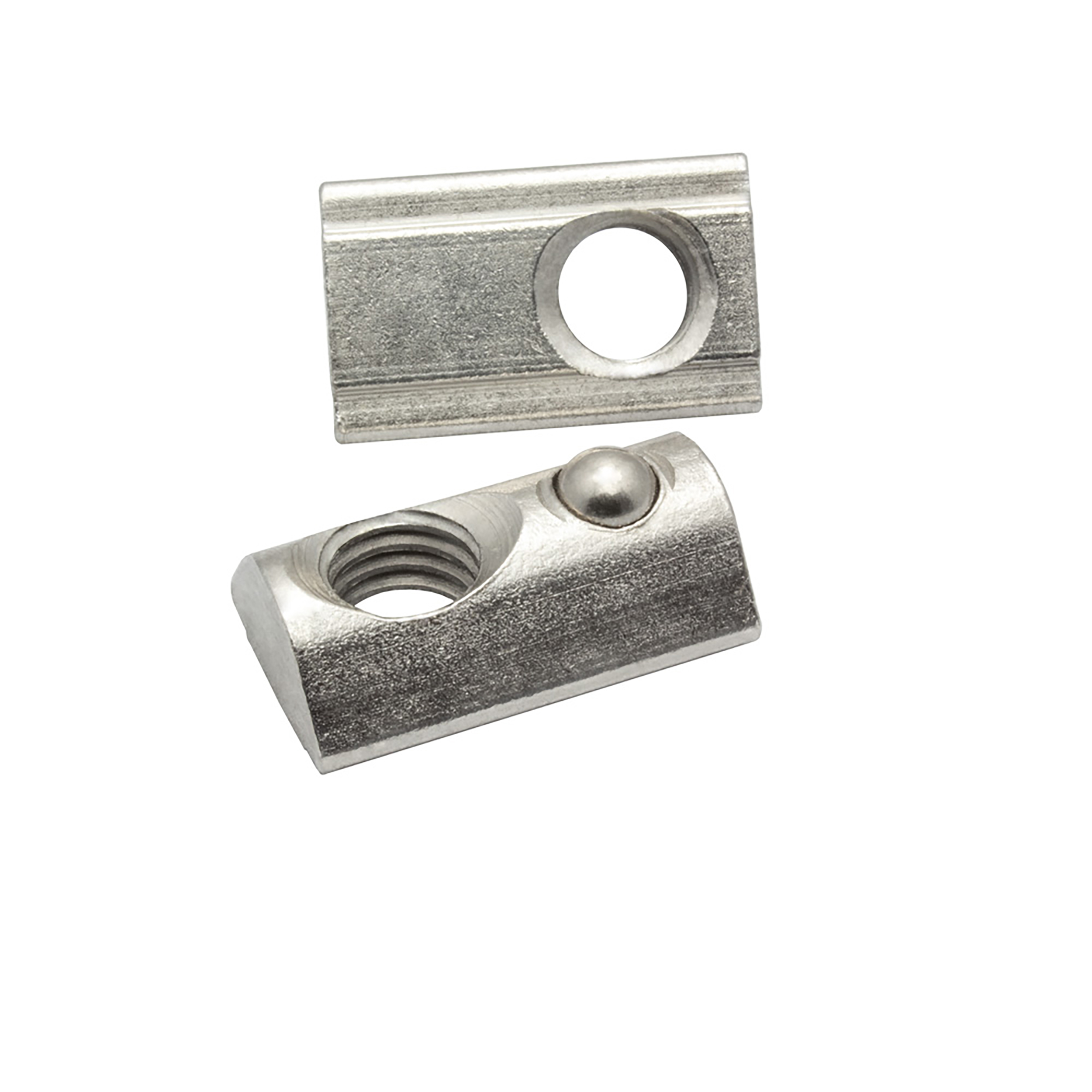 Edelstahl Nutenstein mit Federkugel und Steg M8 Nut 8 für Aluprofil 40-er - 10 Stück Edelstahl Nutenstein mit Federkugel und Steg M8 Nut 8 für Aluprofil 40-er - 10 Stück