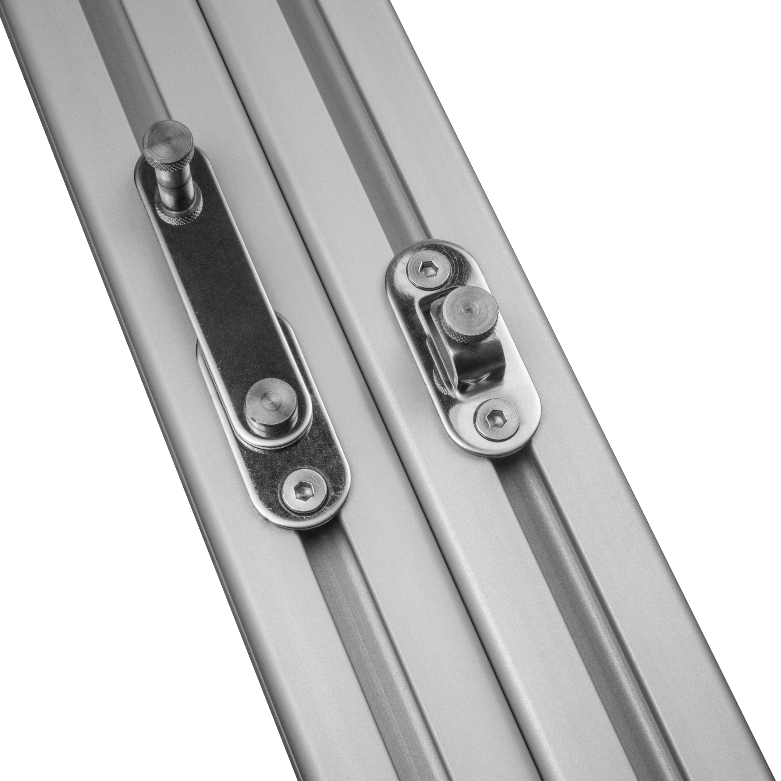 Türriegel Schwenkverriegelung Edelstahl Nut 8 für 40-er Profile Türriegel Schwenkverriegelung Edelstahl Nut 8 für 40-er Profile - 1 Stück inkl. Verschraubung