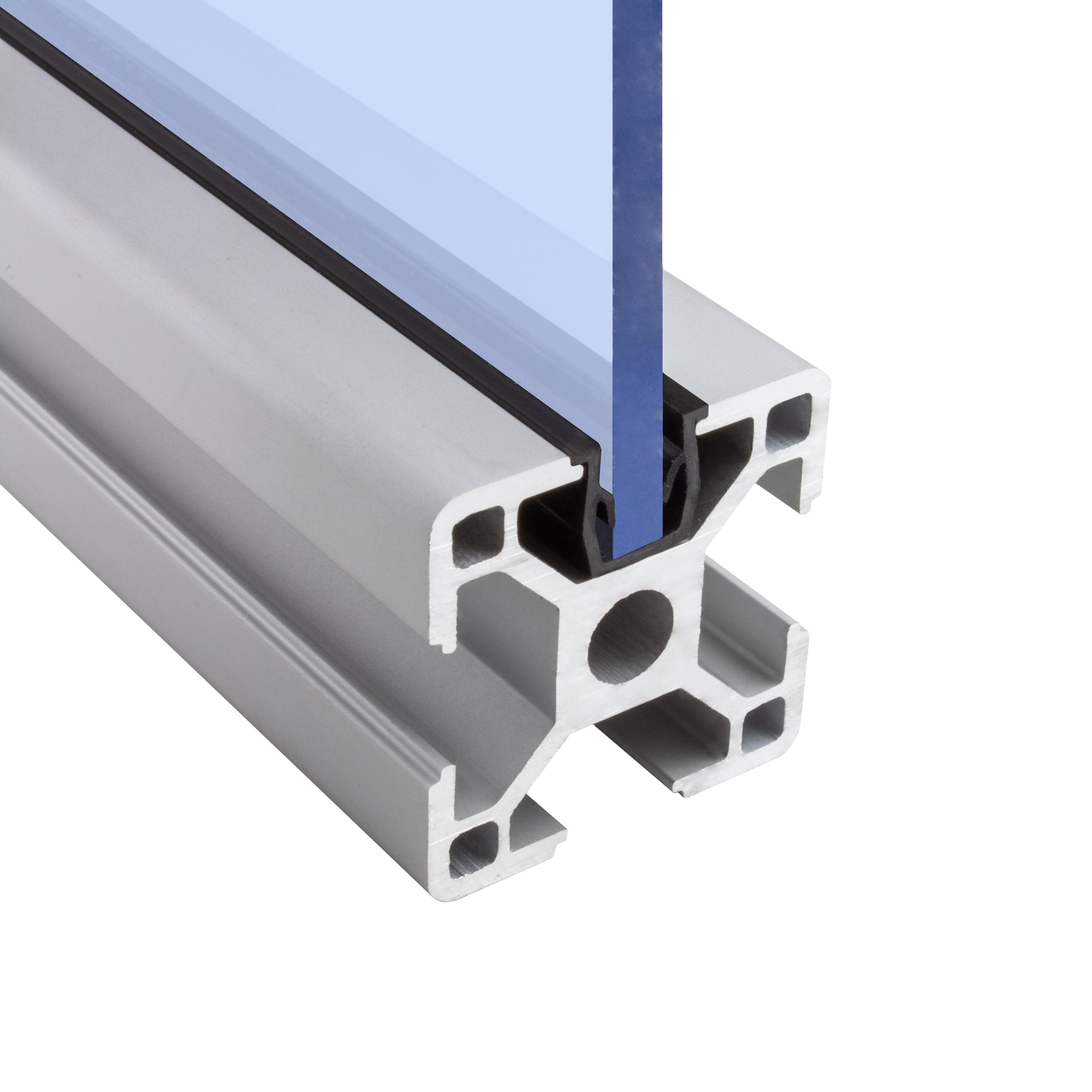 Einfassprofil mit Gummilippe für Alu-Profil Nut 8 - Typ-I - Typ-B - schwarz - 2m Einfassprofil mit Gummilippe für Nut 8 - Typ-I - Typ-B - schwarz - 2m 1 Stück