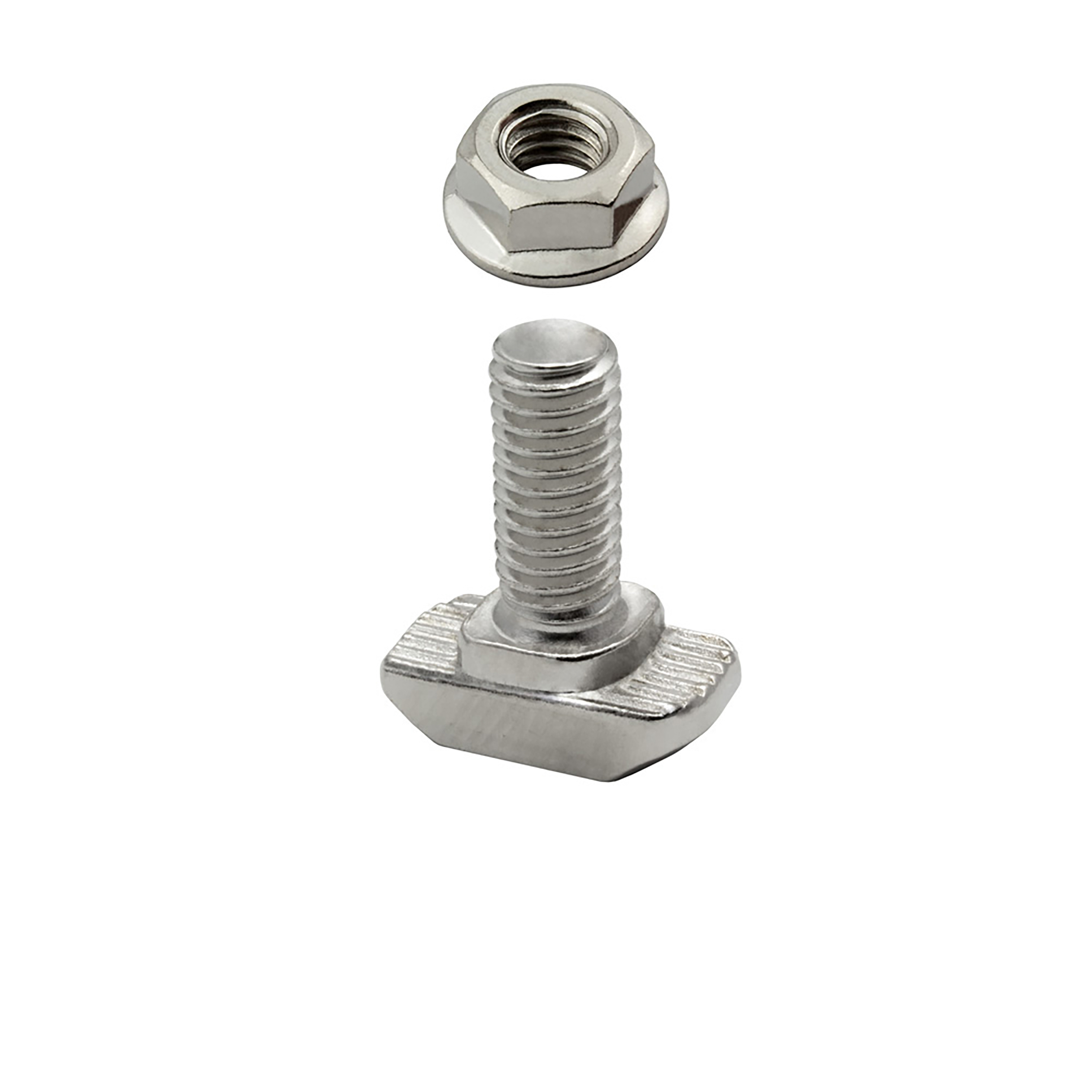 Hammerschraube T-Schraube M6 16mm Nut 8 für Aluprofil 30-er Hammerkopfschraube T-Schraube M6 16mm Nut 8 Aluprofil 30-er
