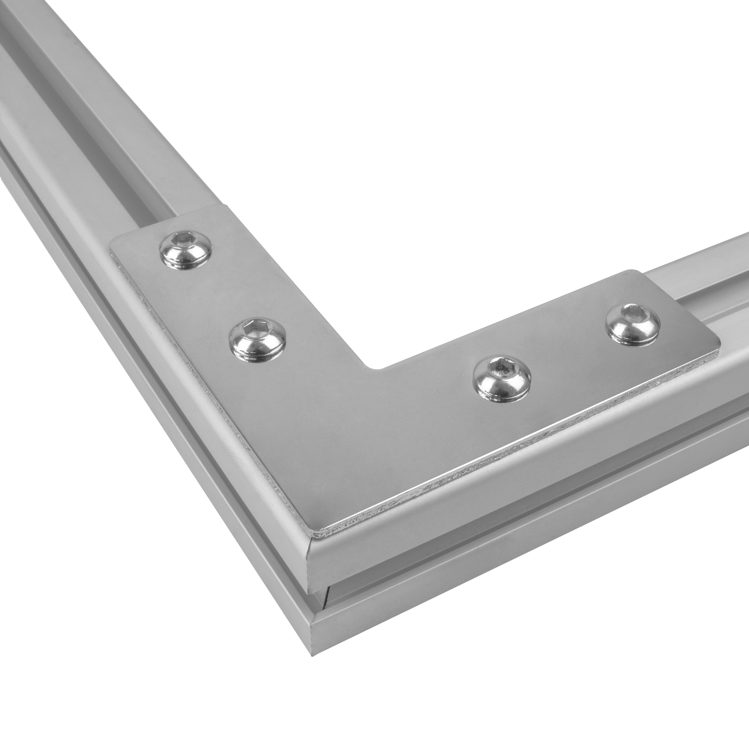 Verbinderplatte - L - 85x85mm Aussen L-Schnekel Flachverbinder 30x30 Aluprofil Verbinderplatte - L - 85x85mm Aussen L-Schnekel Flachverbinder 30x30 Aluprofil - 4 Stück