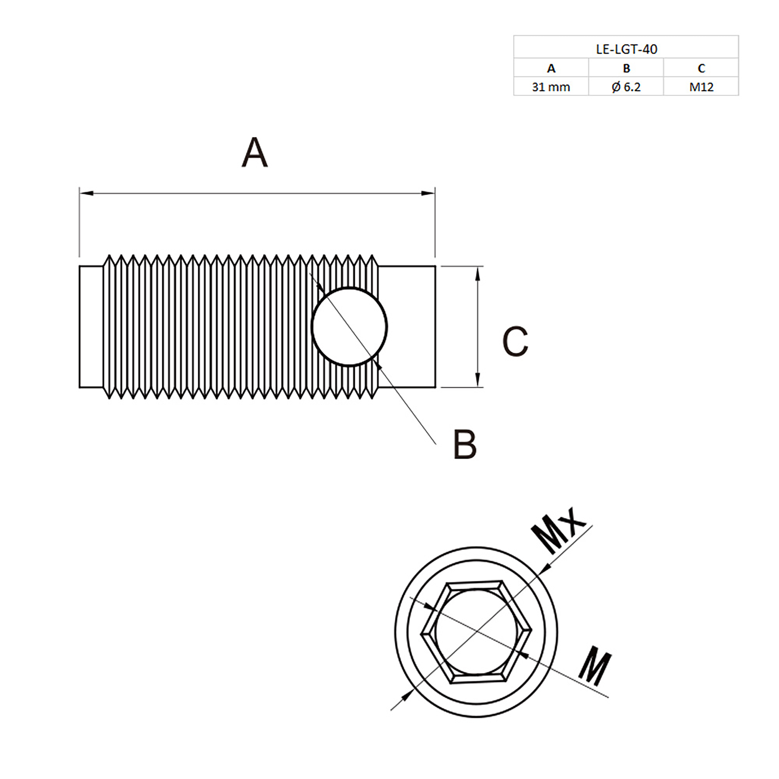 Automatikverbinder Schnellverbinder 40-er inkl. Schraube und Nutenstein 1 Stück