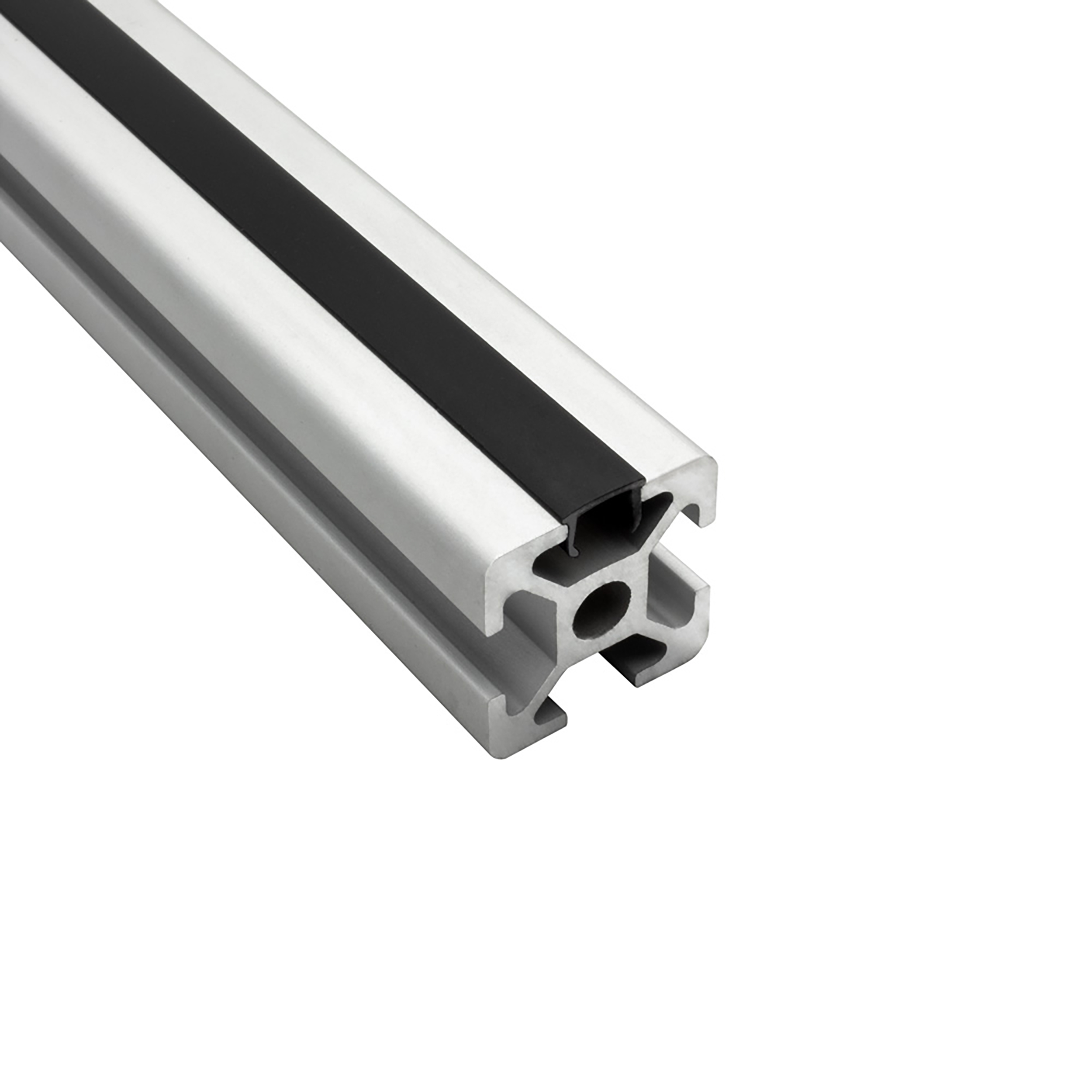 Abdeckungen für Alu-Profil Nut 6 - Typ-I - Typ-B - schwarz - 2m - 1 Stück