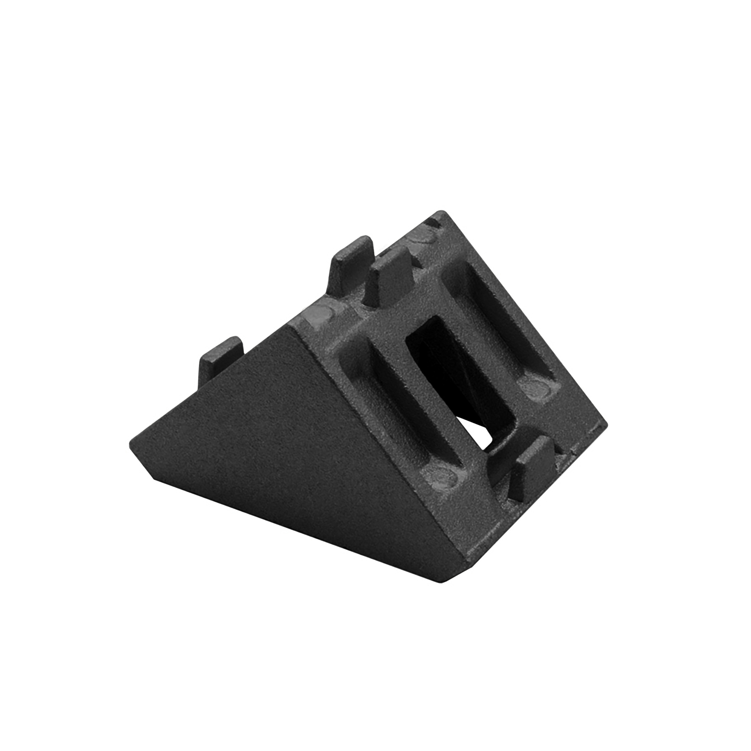 Befestigungswinkel ink. Schrauben und Nutensteine Nut 8 für Aluprofil 40-er schwarz Befestigungswinkel ink. Schrauben und Nutensteine Nut 8 für Aluprofil 40-er schwarz 1 Stück + Abdeckkappe