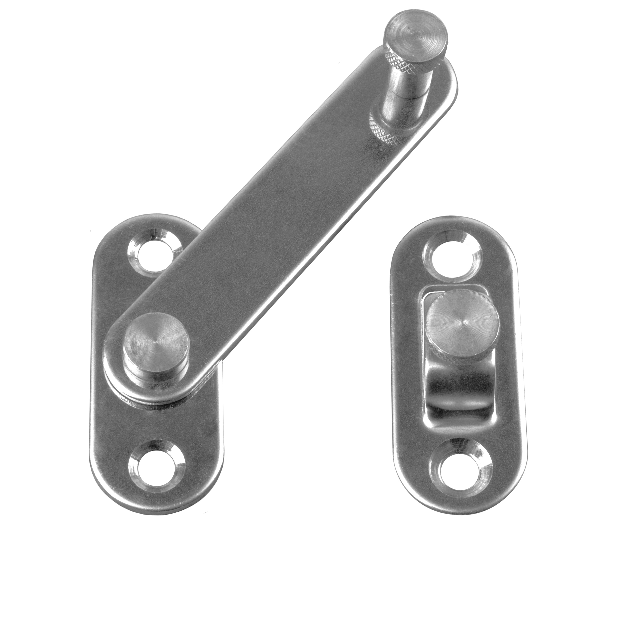 Türriegel Schwenkverriegelung Edelstahl Nut 8 für 45-er Profile Türriegel Schwenkverriegelung Edelstahl Nut 8 für 45-er Profile - 1 Stück