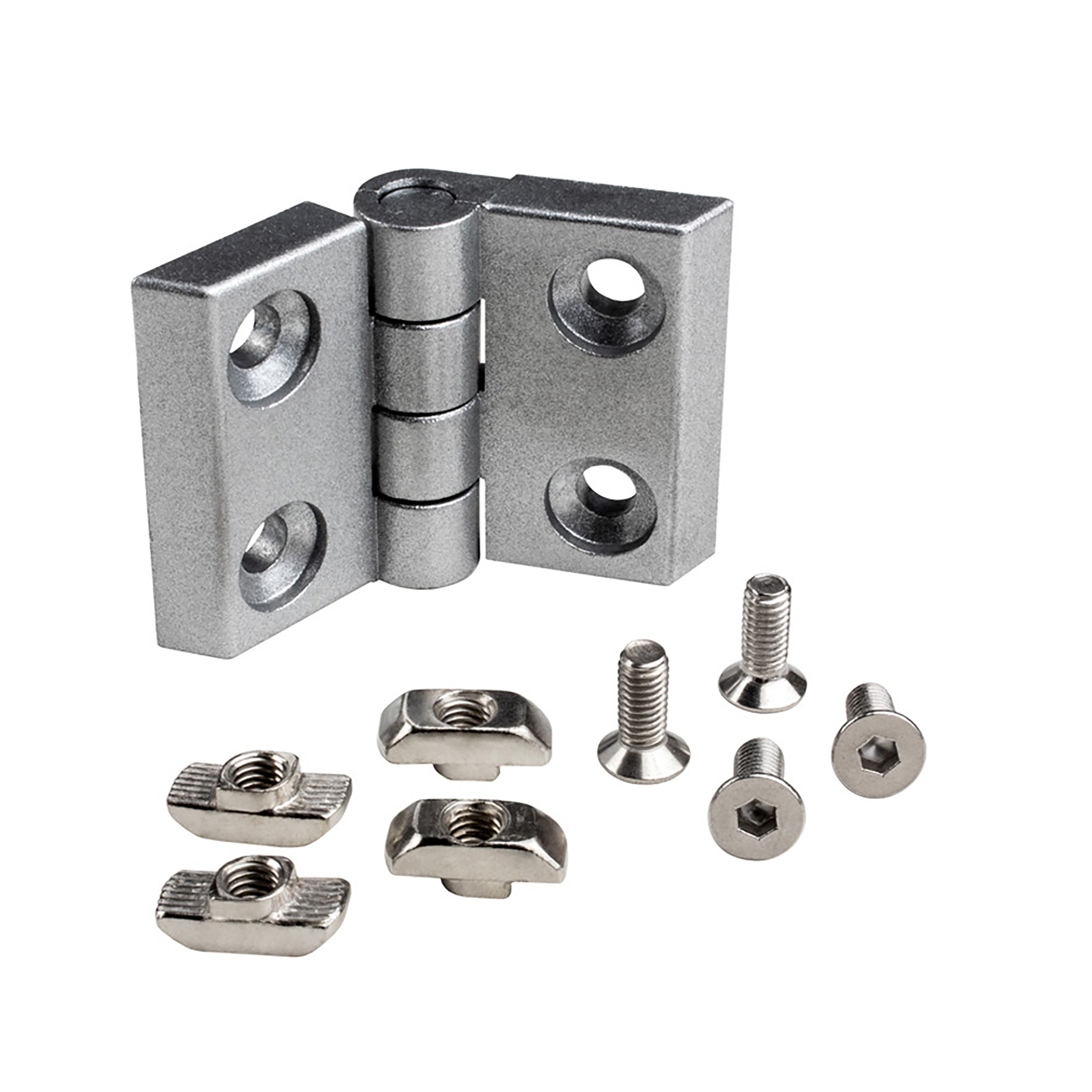 Scharnier Standard Nut 10 für 45-er inkl. Verschraubung Scharnier Standard Nut 10 für 45-er inkl. Verschraubung