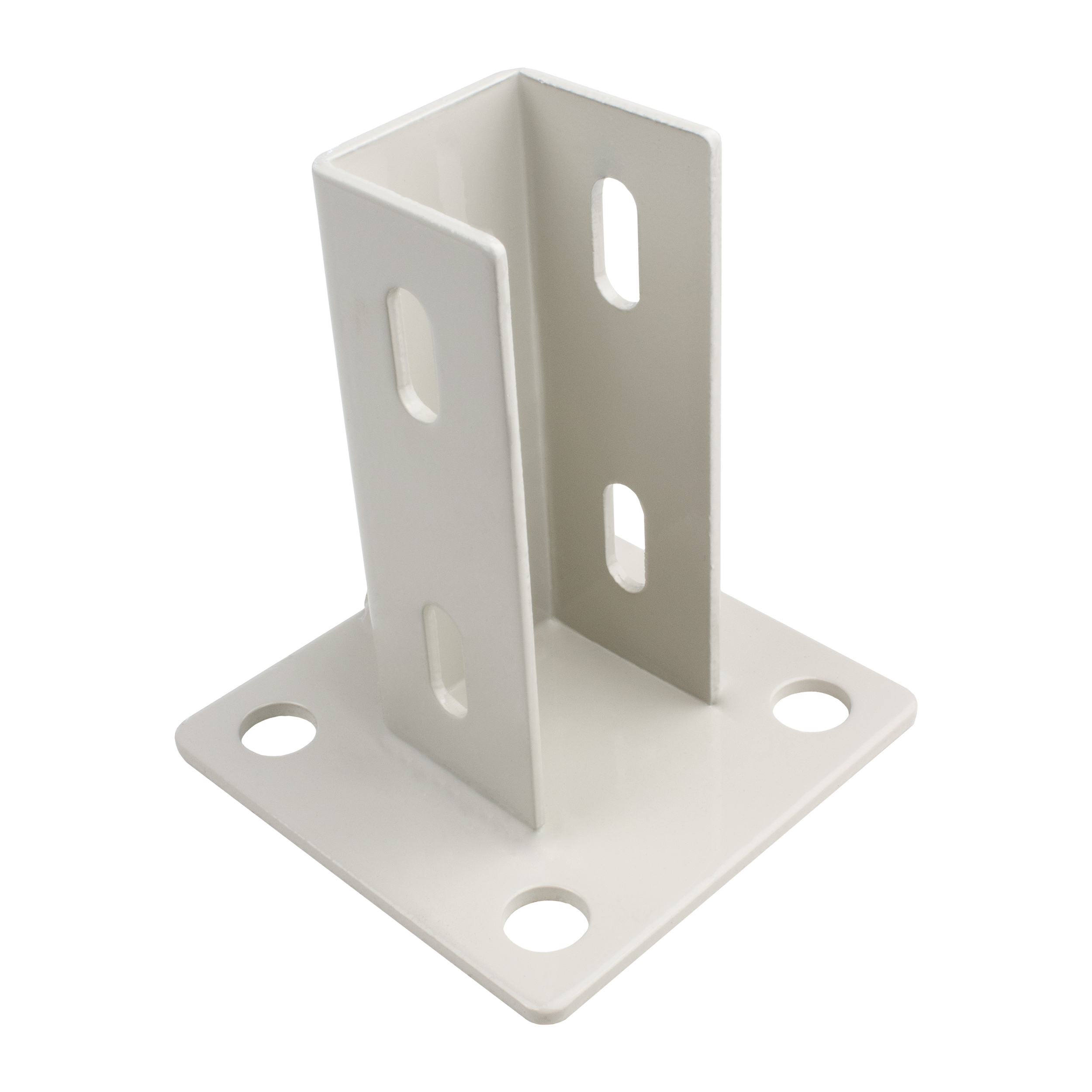 Pfostenkonsole Bodenmontage 45x45 Aluprofil inkl. Profil-Verschraubung