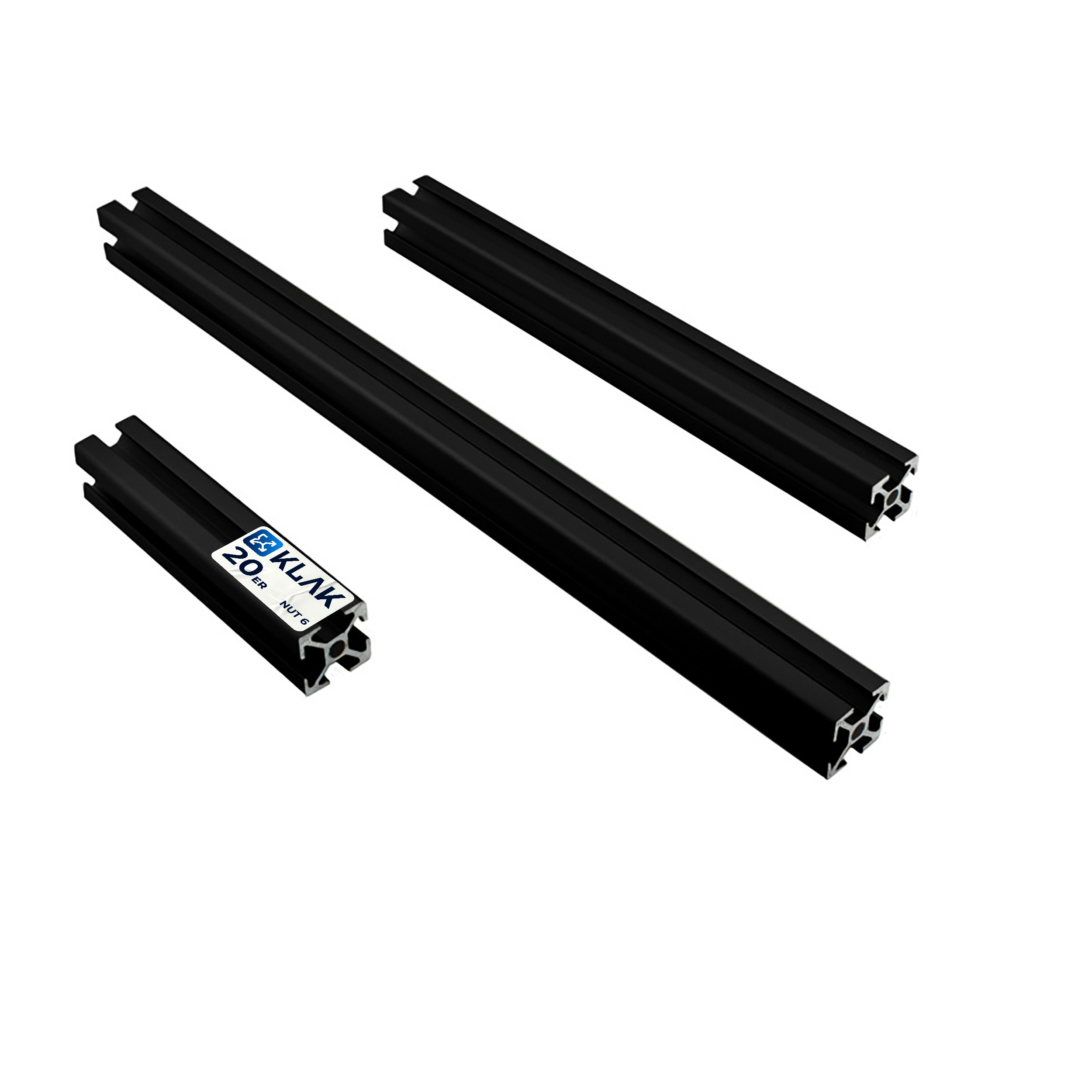 ALU Profil Aluprofil 20x20mm Nut 6 Aluminium Systemprofil Typ I 100mm-2000mm schwarz ALU Profil Aluprofil 20x20mm Nut 6 Aluminium Systemprofil Typ I schwarz 900mm