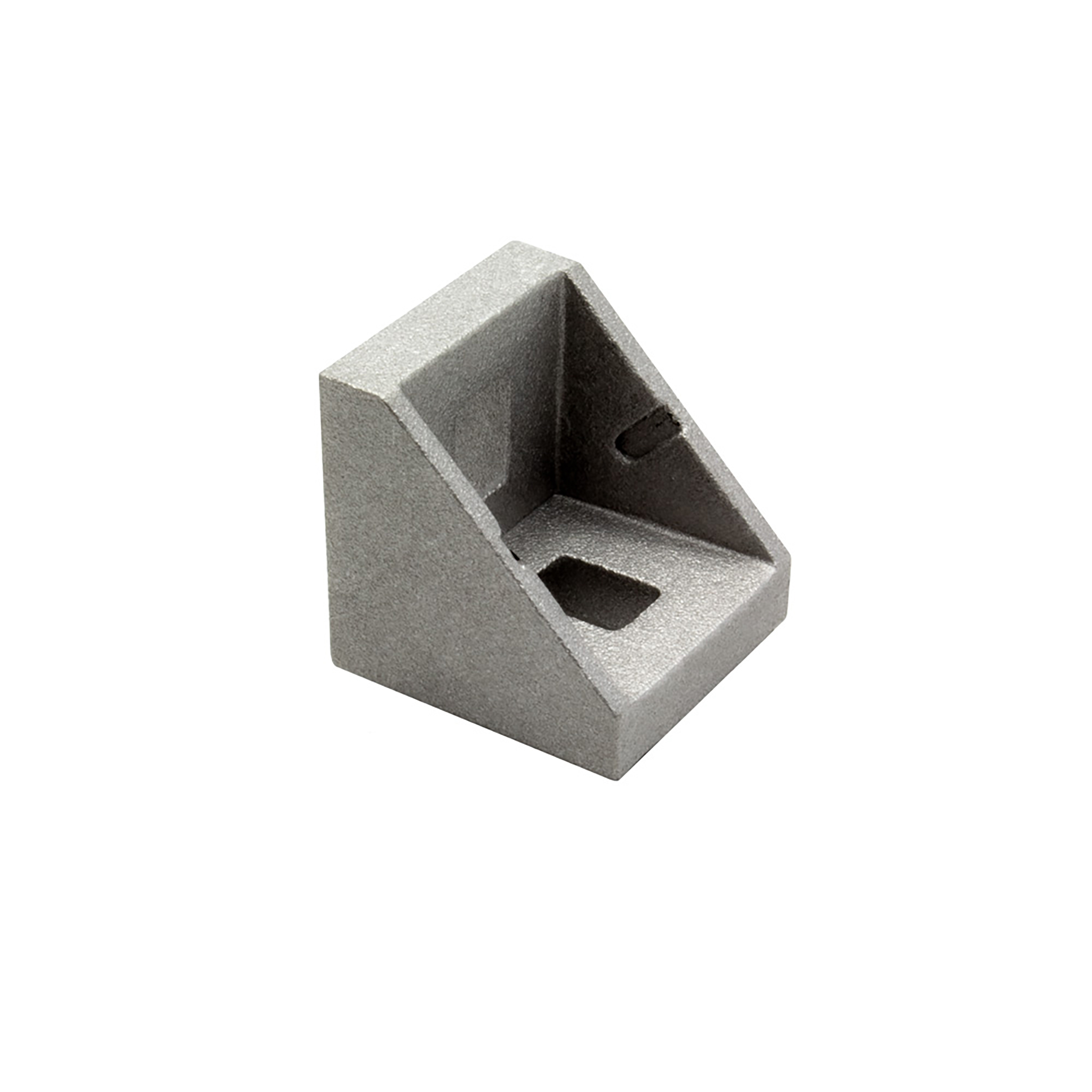 Befestigungswinkel ink. Schrauben und Nutensteine Nut 6 für Aluprofil 20-er 1 Stück + Abdeckkappe