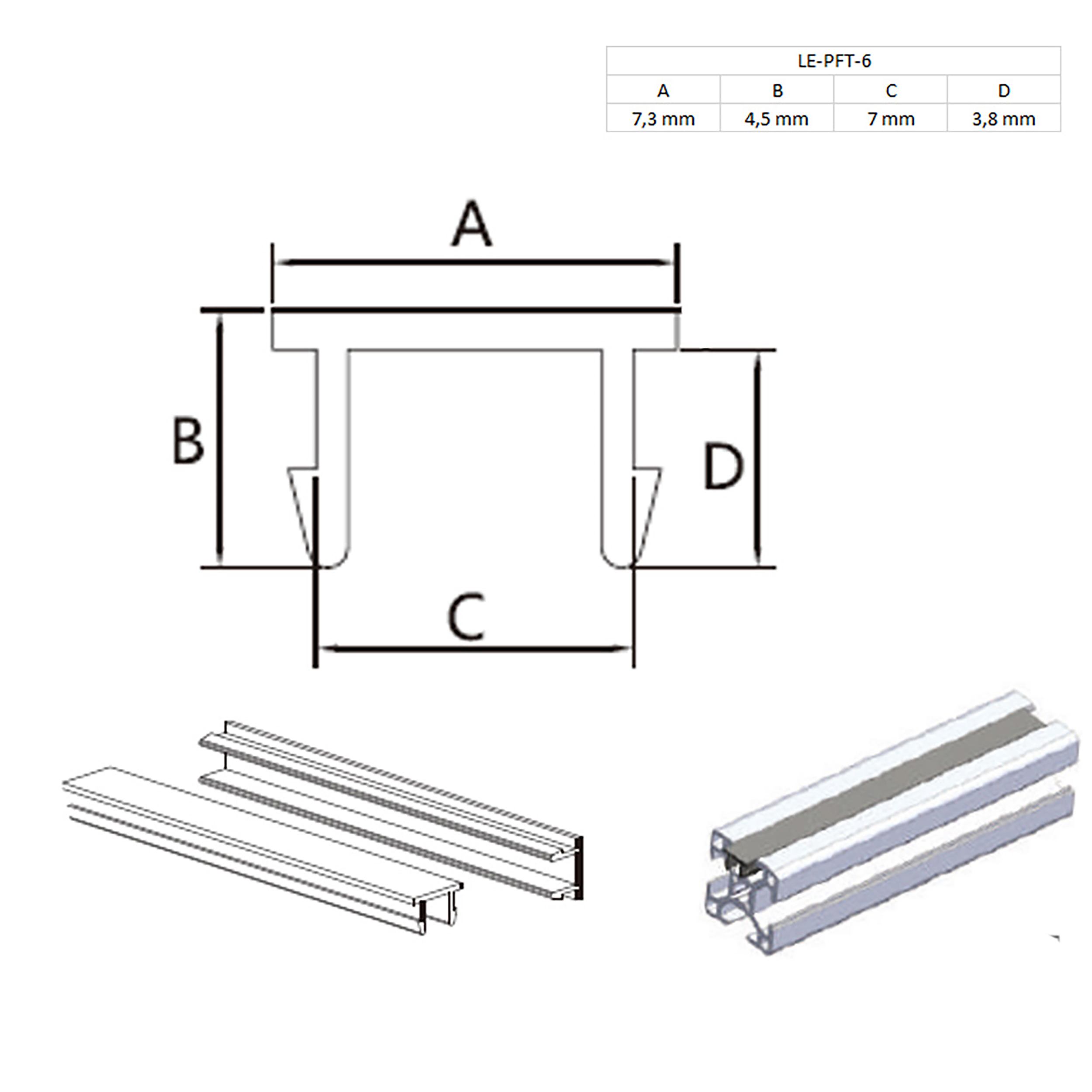Abdeckungen für Alu-Profil Nut 6 - Typ-I - Typ-B - schwarz - 2m - 1 Stück Abdeckungen für Alu-Profil Nut 6 - Typ-I - Typ-B - schwarz - 2m - 1 Stück