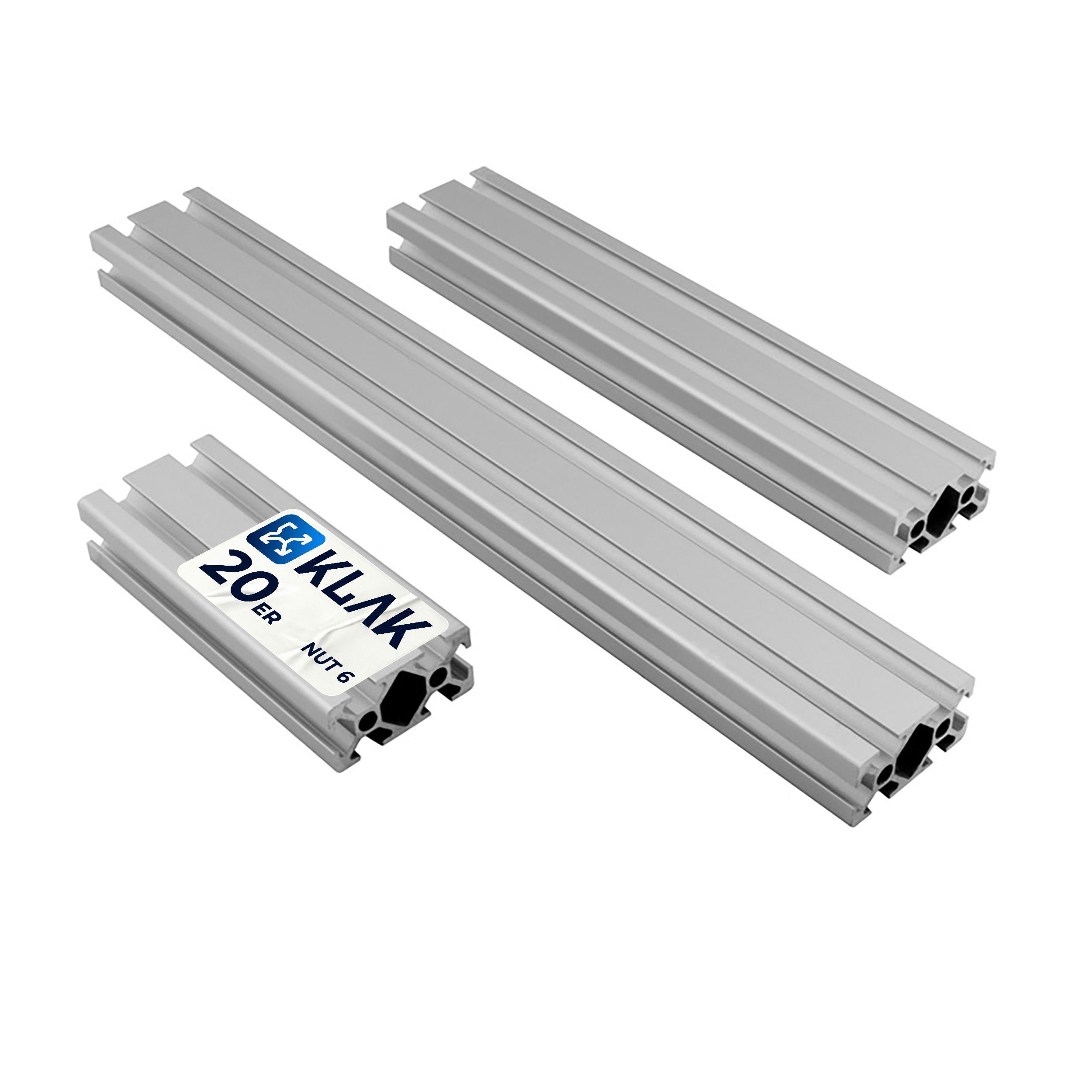 ALU Profil Aluprofil 20x40mm Nut 6 Aluminium Systemprofil Typ I 100mm-2000mm ALU Profil Aluprofil 20x40mm Nut 6 Aluminium Systemprofil Typ I 200cm 2000mm