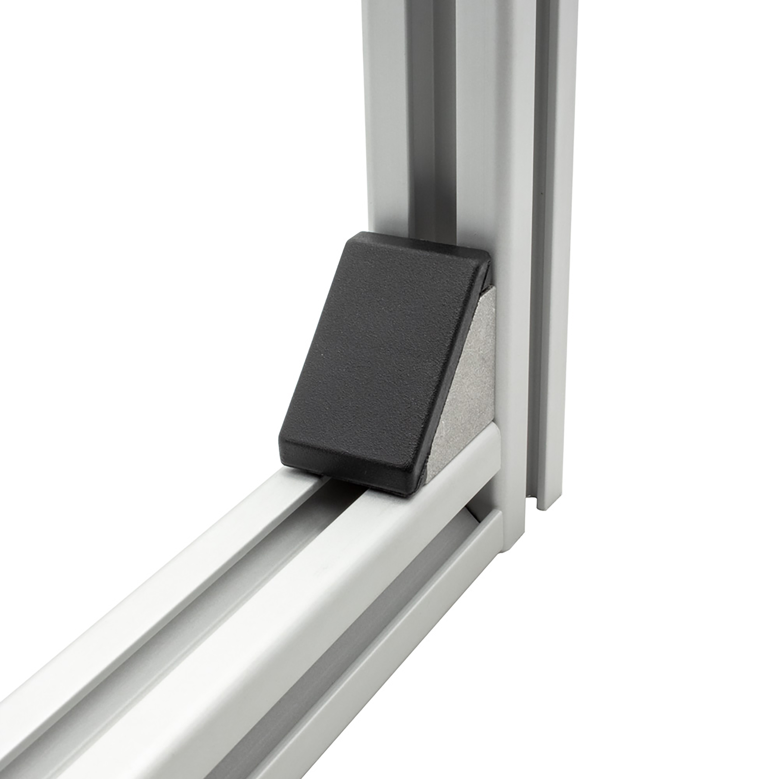 Befestigungswinkel ink. Schrauben und Nutensteine Nut 6 für Aluprofil 20-er 1 Stück + Abdeckkappe